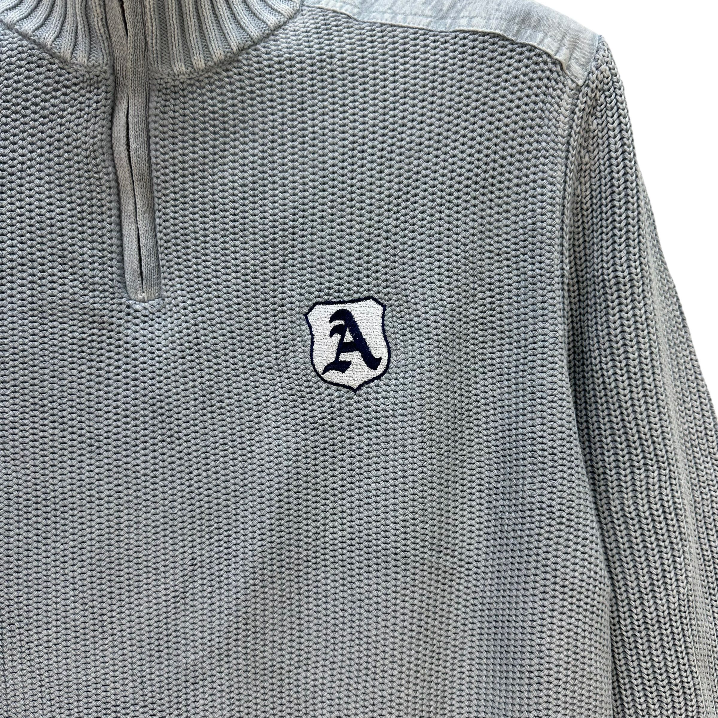 Japanese Brand LANDS' END HALF ZIP TURTLE NECK KNITTED SWEATER #8631-018 Size US L / EU 52-54 / 3 - 3 Thumbnail