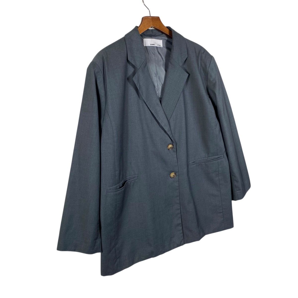 Japanese Brand Hanne X Mikako Blazer Oversize Grey Colour (Fit L) Size L / US 10 / IT 46 - 5 Thumbnail
