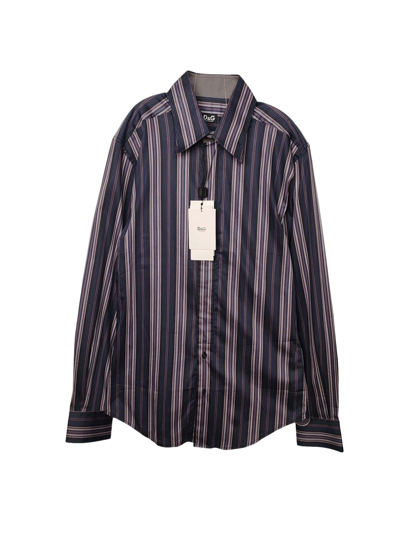 Dolce & Gabbana D&G Striped Button Up Shirt Size M Size US M / EU 48-50 / 2 - 1 Thumbnail