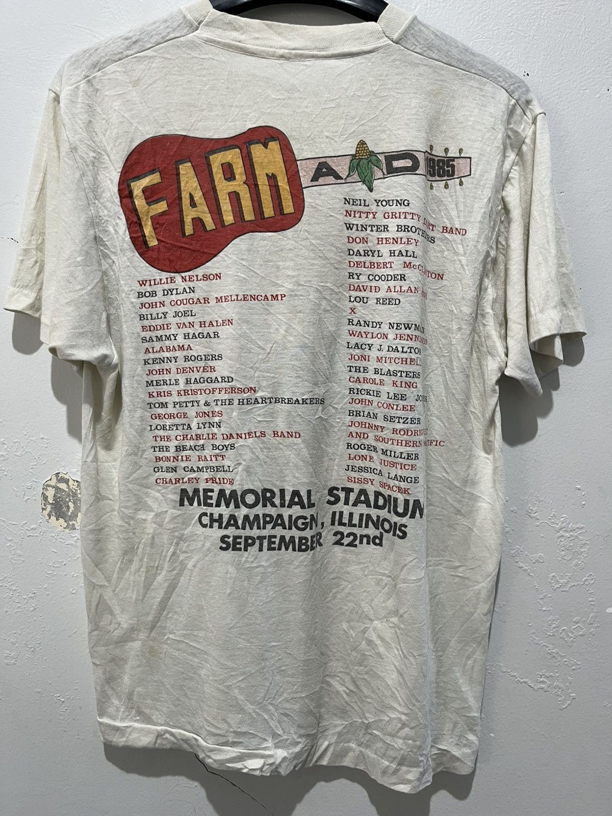 Vintage VINTAGE FARM AID 1985 Size US L / EU 52-54 / 3 - 2 Thumbnail