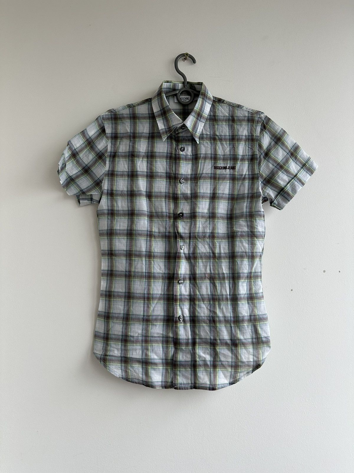 Moschino Moschino Jeans Short Sleeve Multi Shirt Button Logo Size S Size US S / EU 44-46 / 1 - 1 Thumbnail
