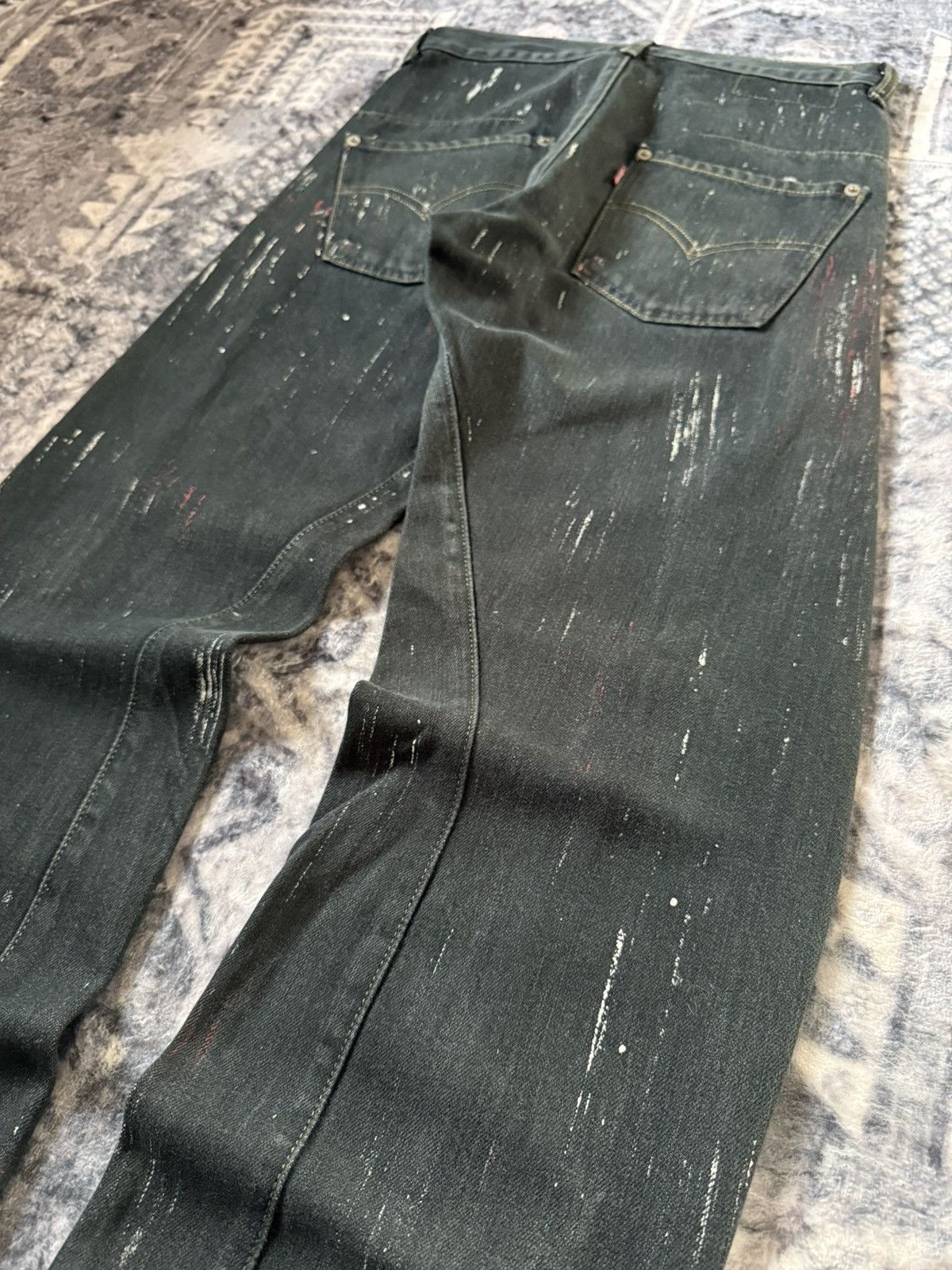 Levi's Vintage Levis Engineered Matrix Digital Rain Painted Jeans Size US 29 - 17 Thumbnail