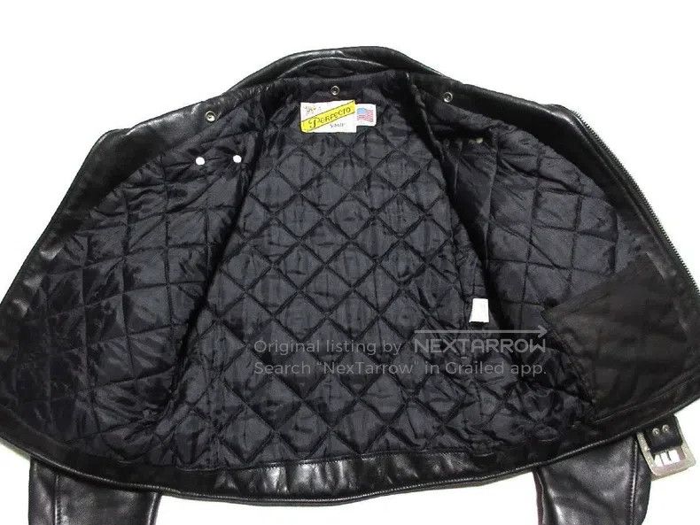Schott Schott 618 leather jacket Size US XXS / EU 40 - 3 Thumbnail