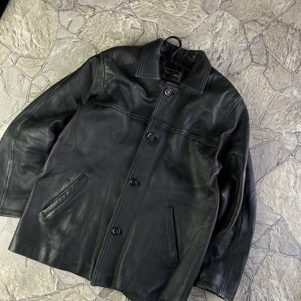 Versace Versace Leather Jacket Size US S / EU 44-46 / 1 - 2 Thumbnail
