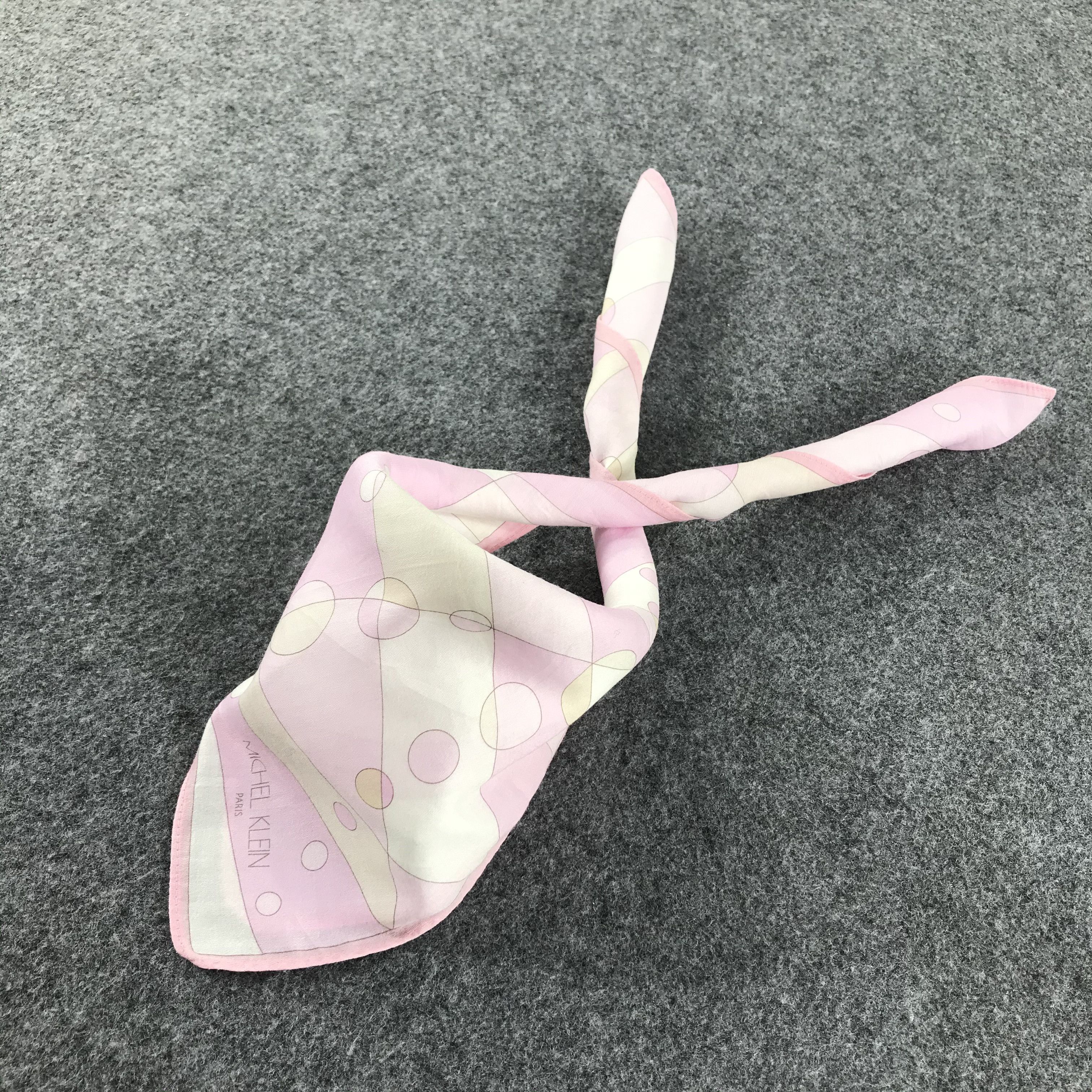 Michel Klein × Vintage Michel Klein Abstract Handkerchief Bandana SCT061 Size ONE SIZE - 3 Thumbnail