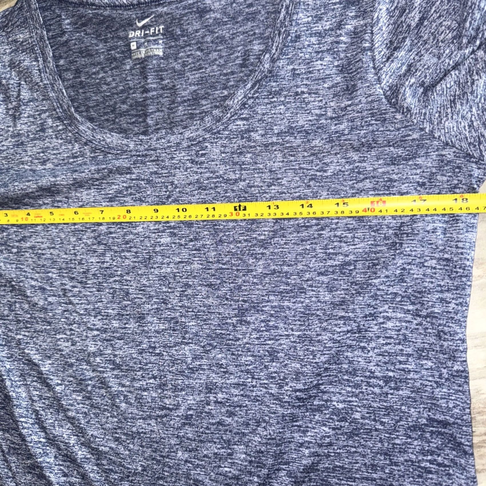 Nike Nike Dri-FIT T-Shirt Heather Blue Women Short Sleeve Top Medium Size M / US 6-8 / IT 42-44 - 7 Thumbnail