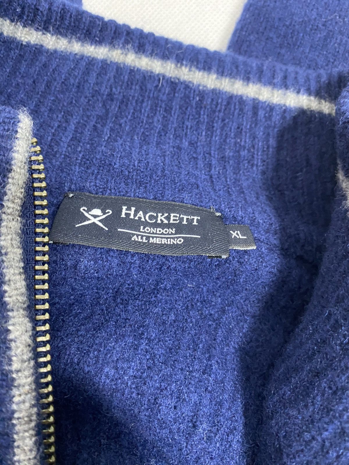 Hackett Hackett Wool 1/4 Zip Sweater size XL Size US XL / EU 56 / 4 - 5 Thumbnail