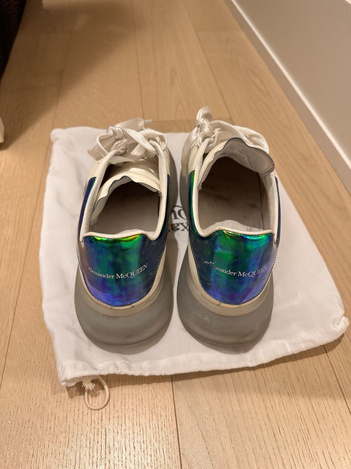 Alexander McQueen Oversized Iridescent Heel & Transparent Sole Sneakers Size US 10 / EU 43 - 3 Thumbnail