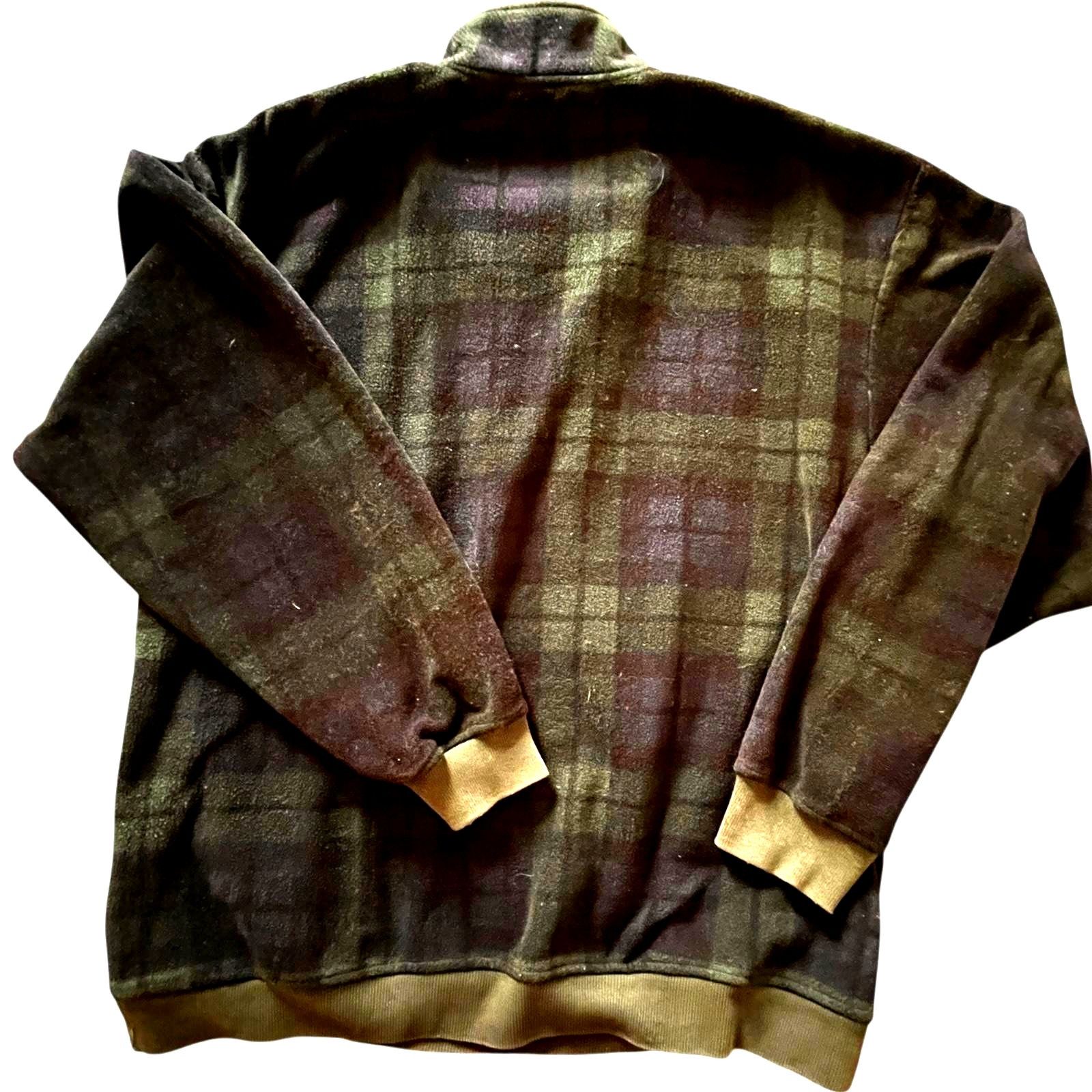 Gap Vintage 90s GAP Boxy Fleece-Blackwatch Tartan-USA L 25x27 Size US L / EU 52-54 / 3 - 2 Thumbnail