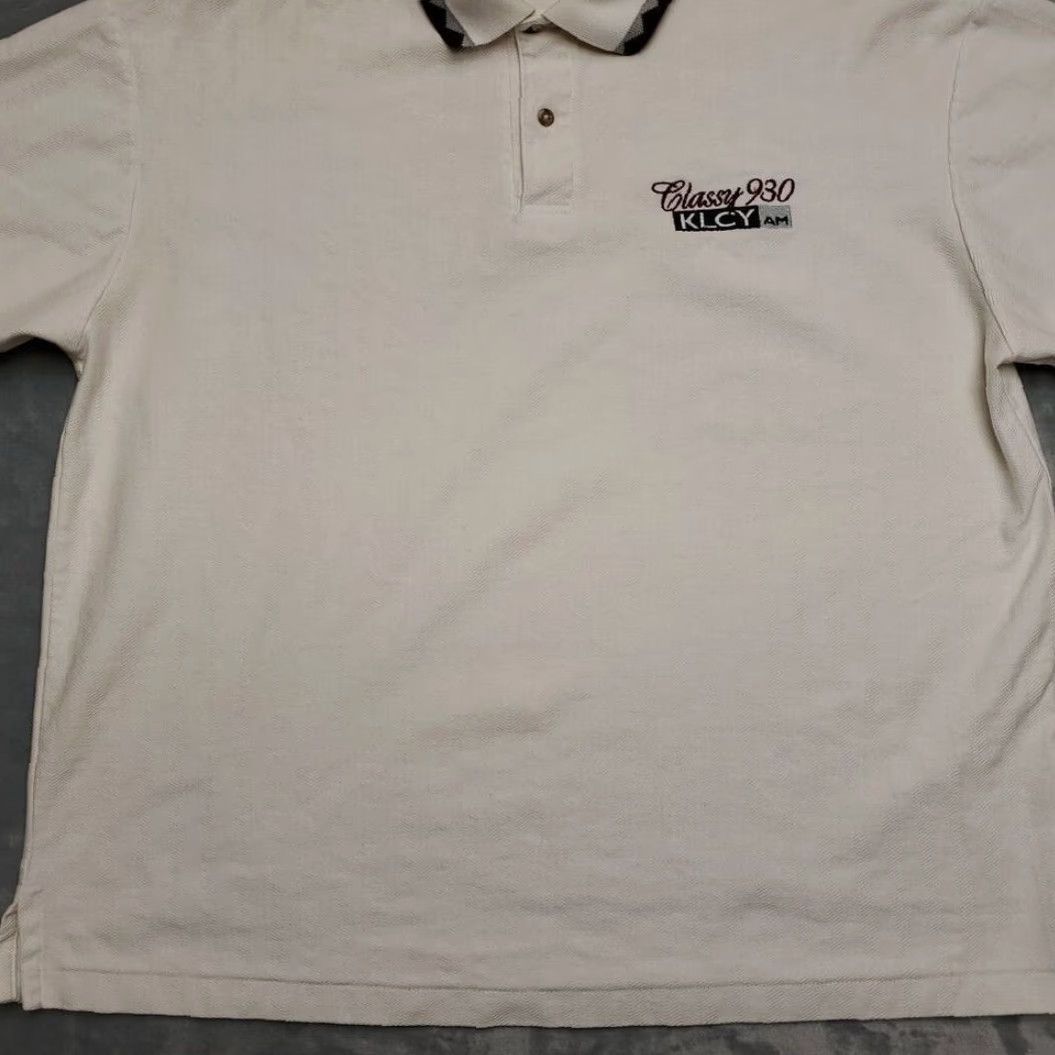 Vintage Vintage KLCY 930 AM Radio Shirt Mens XL White Polo Missoula Montana Grizzlies Size US XL / EU 56 / 4 - 3 Thumbnail