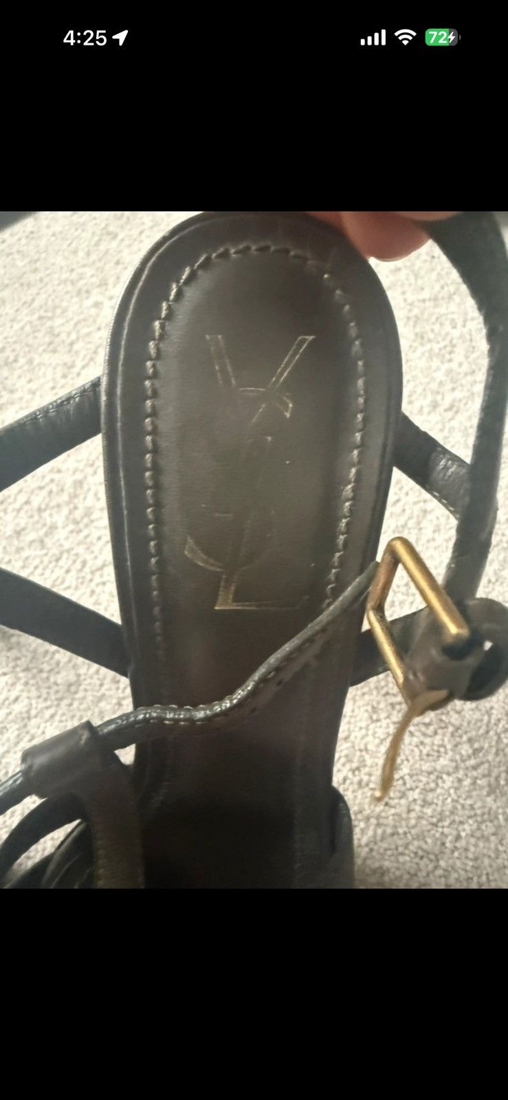 Yves Saint Laurent Khaki tribute YSL heels Size US 8 / IT 38 - 5 Thumbnail