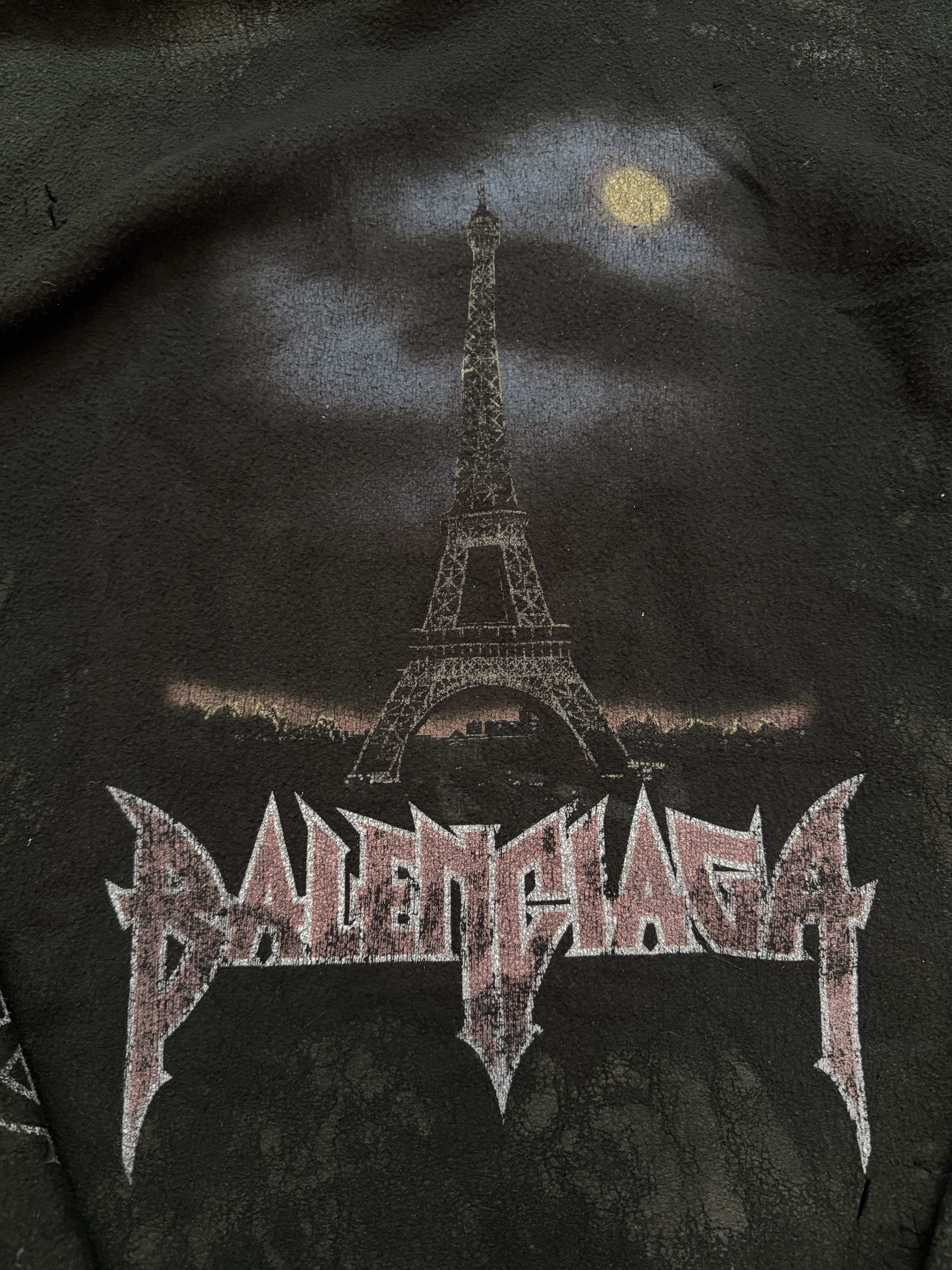 Balenciaga Balenciaga Moon Crinkled Distressed Fleece Hoodie XS Size US XL / EU 56 / 4 - 3 Thumbnail