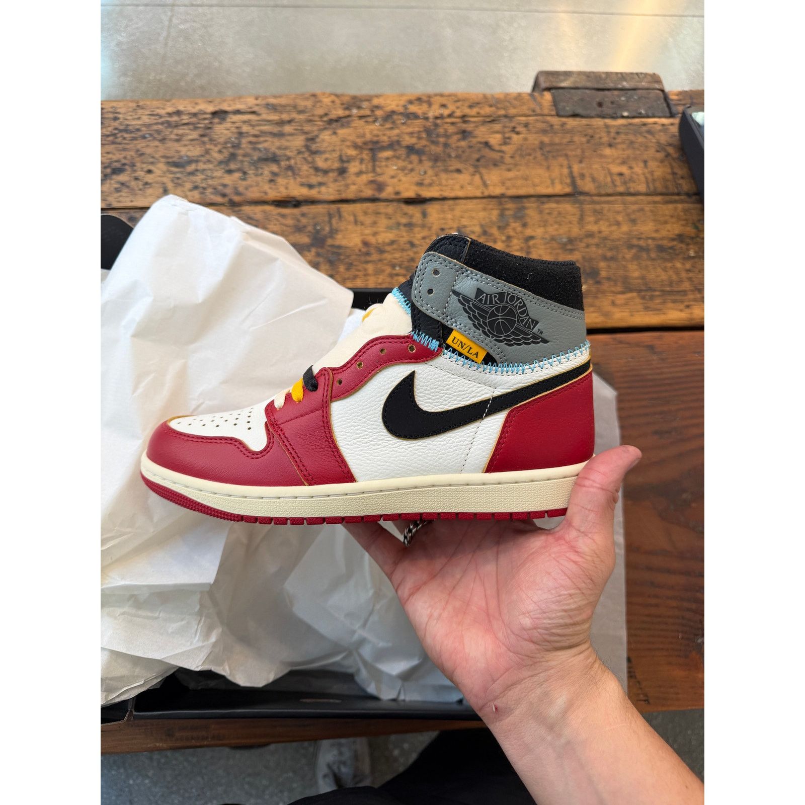 Jordan Brand × Union LA Union Jordan 1 Retro High OG SP Promo Sample Chicago Shadow Size US 8 / EU 41 - 2 Thumbnail