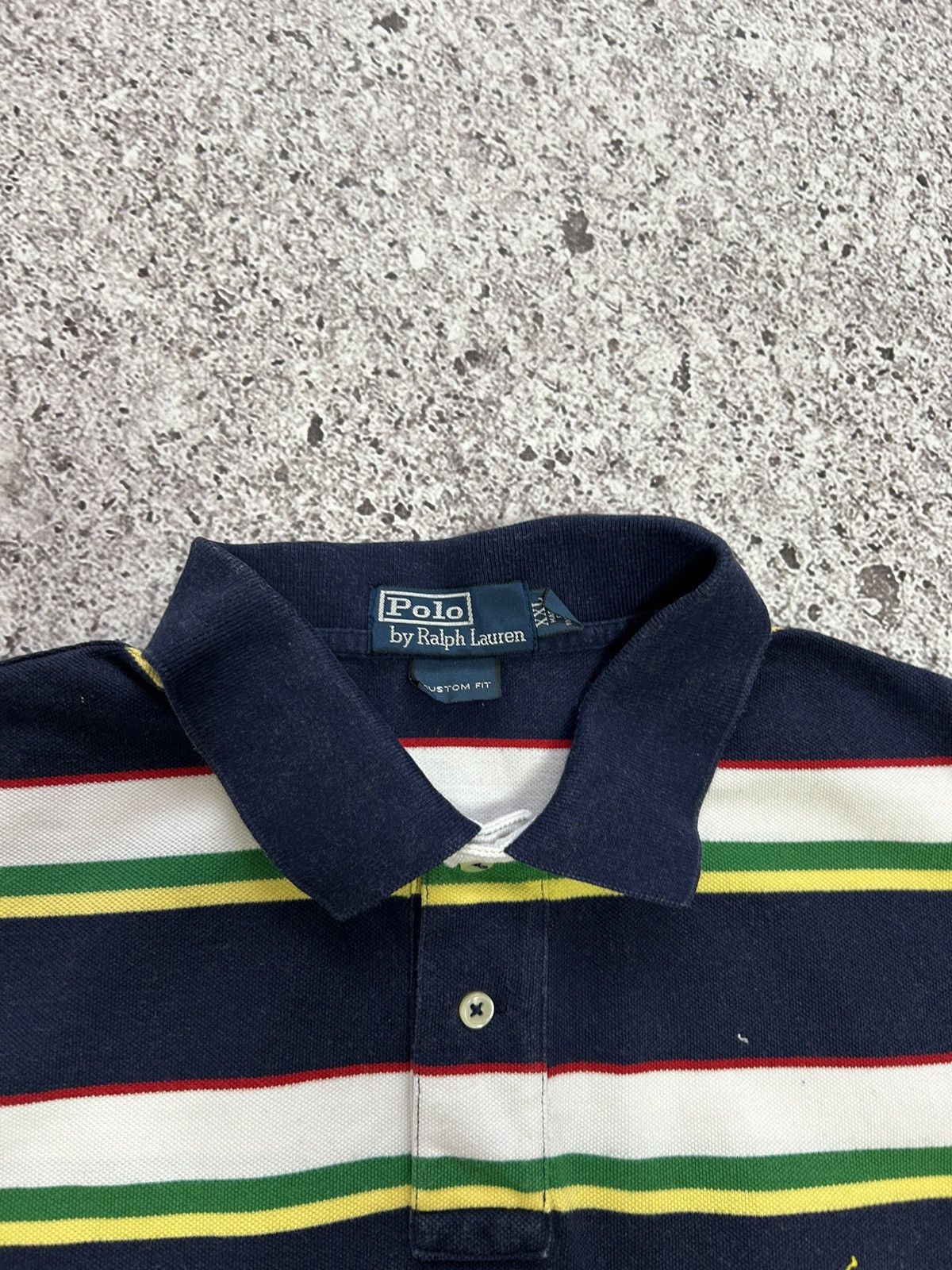 Polo Ralph Lauren × RRL Ralph Lauren × Rugby Ralph Lauren Vintage 90s Polo Ralph Lauren Classic Logo Polo T-Shirt Size US XXL / EU 58 / 5 - 5 Thumbnail