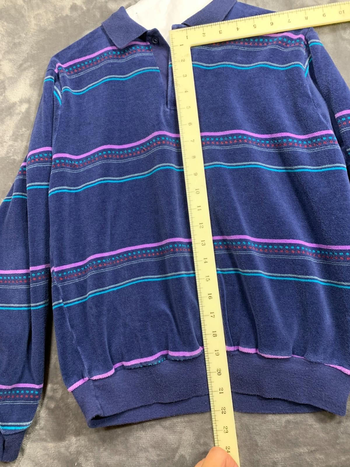 Designer VINTAGE 80/90s JJ Cochran Mens MED LS Polos Waist Band (114) Size US M / EU 48-50 / 2 - 8 Thumbnail