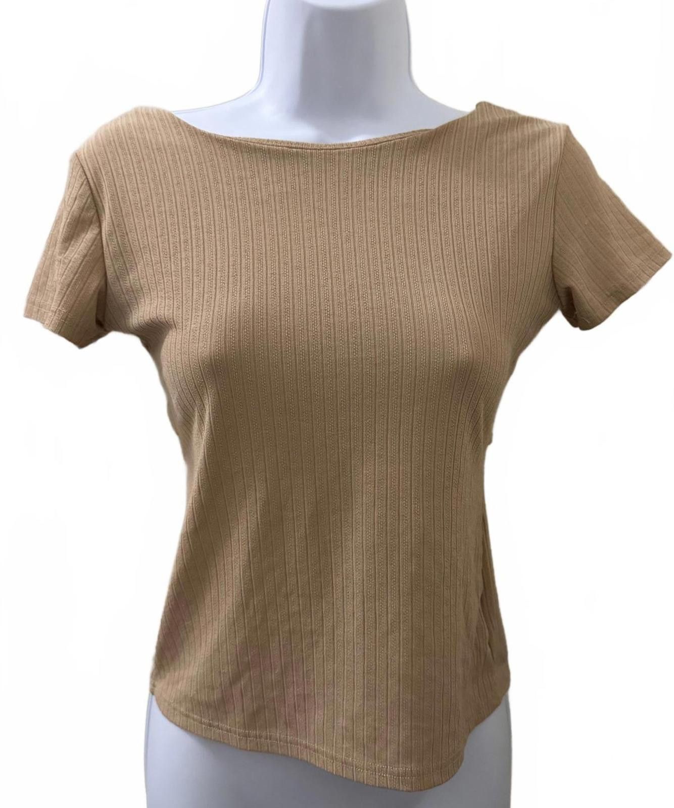 Other HAPPO Knit Top w/ Back Tie in Black (X-SMALL/SMALL) Size XS / US 0-2 / IT 36-38 - 7 Thumbnail