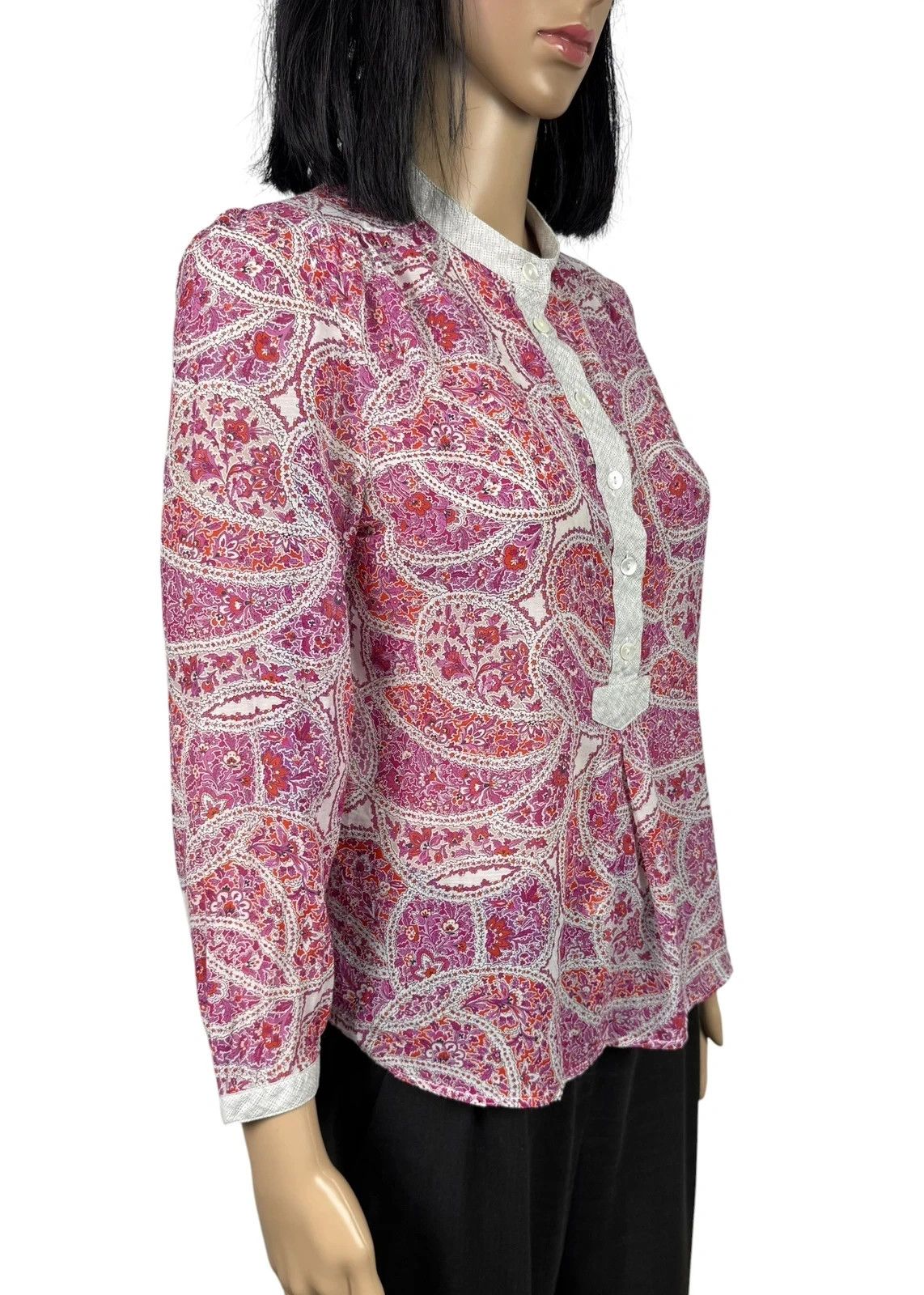 Other Brora Printed Blouse Cotton Silk size 10 Size M / US 6-8 / IT 42-44 - 3 Thumbnail