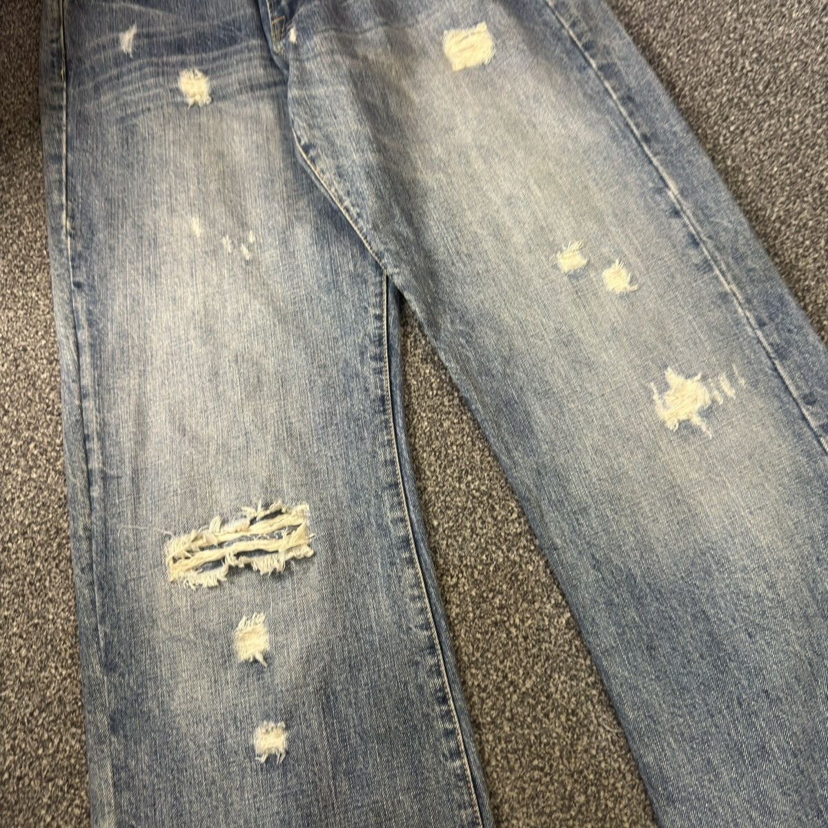 Seditionaries Destroyed Y2K A&F Flared Baggy Distressed Denim Size US 30 / EU 46 - 4 Thumbnail