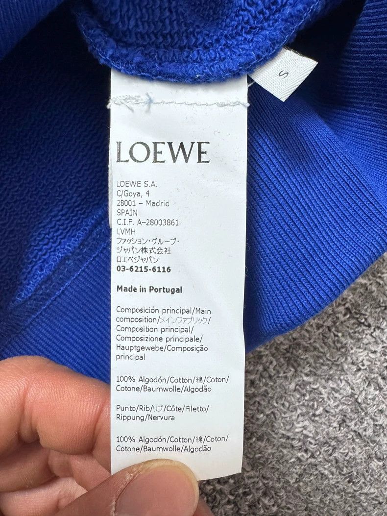 Loewe LOEWE Blue embroidered logo hoodie Size S / US 4 / IT 40 - 5 Thumbnail