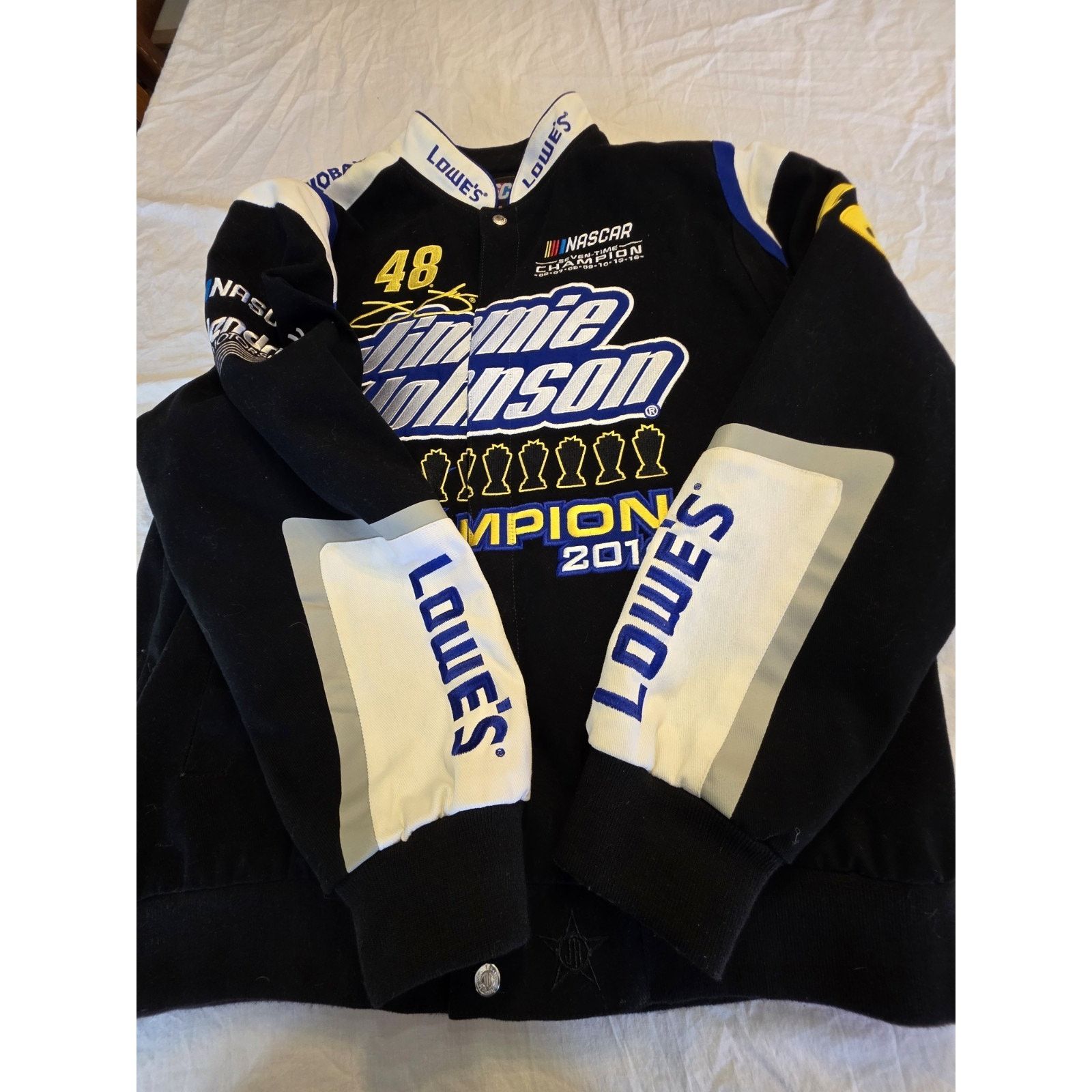 NASCAR Jimmie Johnson #48 7x Championship Motorsports Jacket XL Size 40 - 2 Thumbnail