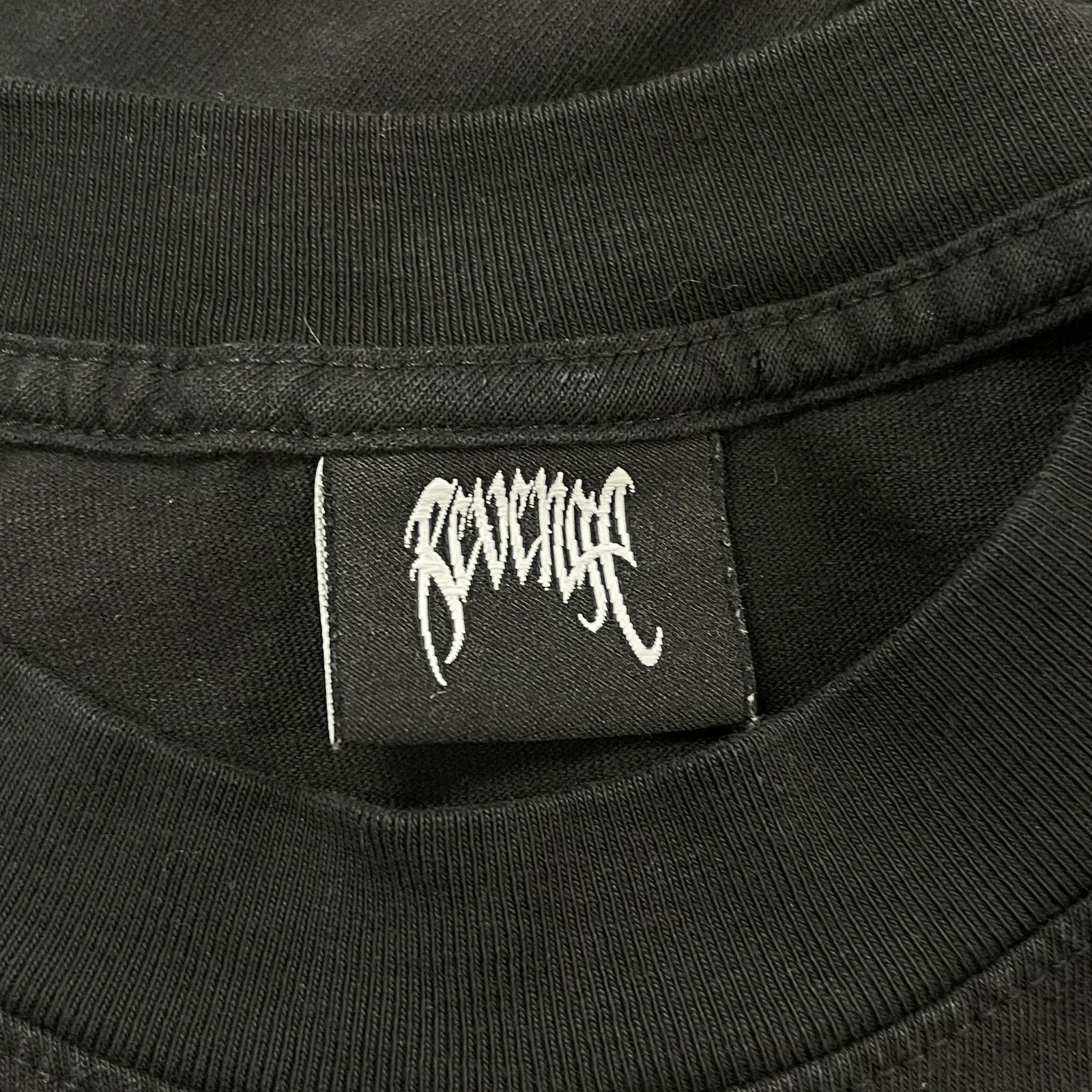 Revenge Revenge Logo Embroidered Black Red Tee T Shirt Size Large L Size US L / EU 52-54 / 3 - 3 Thumbnail