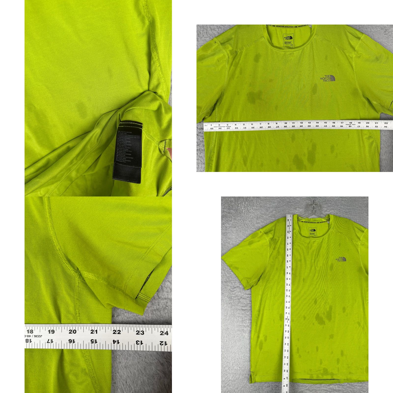 The North Face The North Face Shirt Men L Green Crew Neck Polyester Breathable All Seasons Logo T-Shirt Size US L / EU 52-54 / 3 - 8 Thumbnail