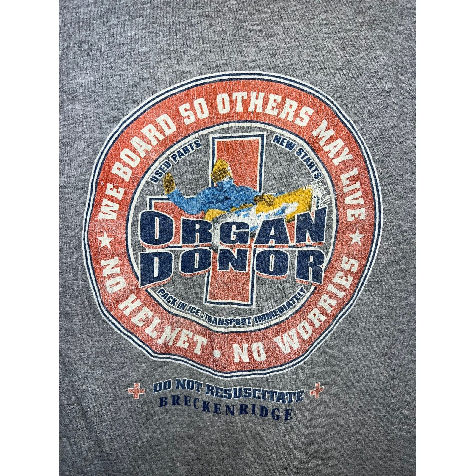 Delta Vintage Ski Breckenridge Long Sleeve Shirt Organ Donor 90s M Size US M / EU 48-50 / 2 - 2 Thumbnail