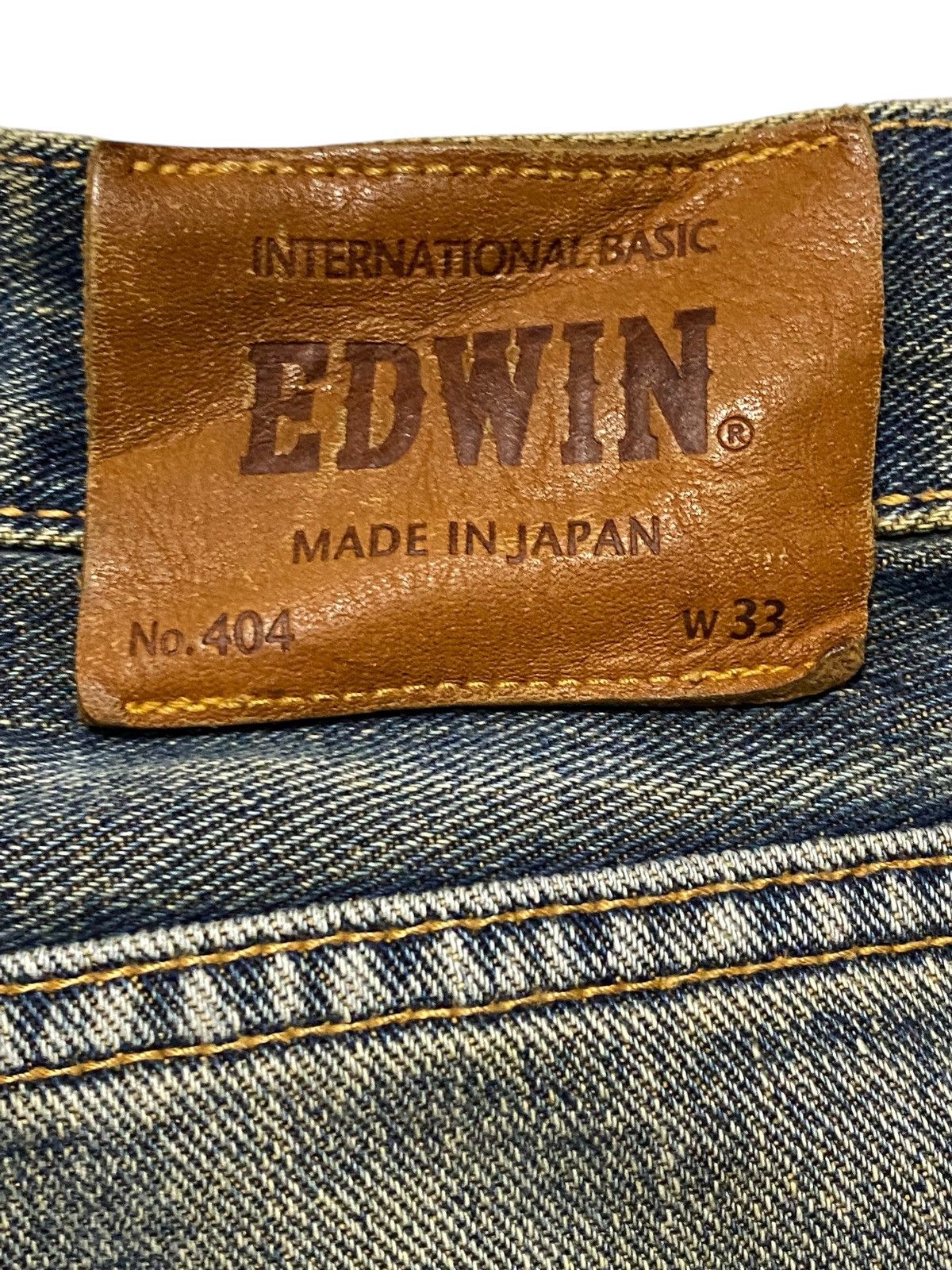 Edwin Vintage Edwin 404 Faded Wash Distressed Loose Jeans Size US 34 / EU 50 - 13 Thumbnail