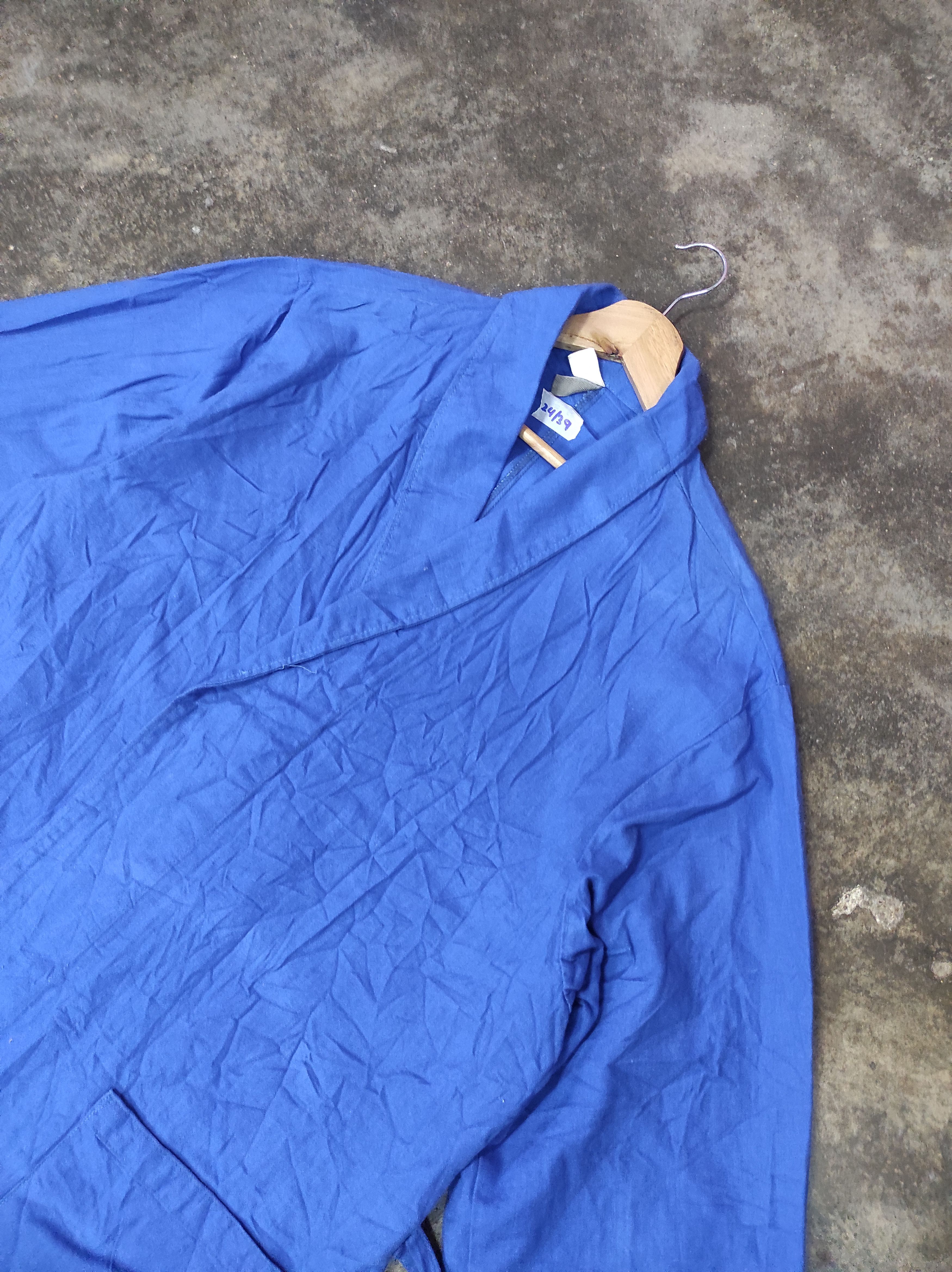 Indigo × Vintage 2 50 . 84 INDIGO BLUE OVERCOAT LONG JACKET Size US L / EU 52-54 / 3 - 3 Thumbnail