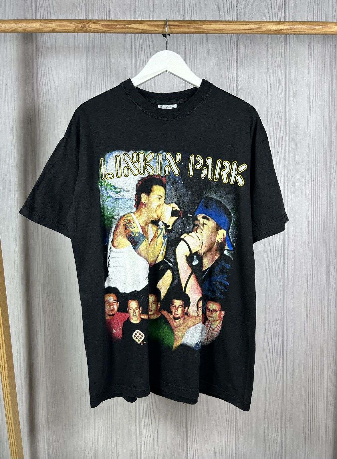 Band Tees RARE! Vintage 90s Linkin Park LP Rock Band Black T-Shirt XL Size US XL / EU 56 / 4 - 1 Thumbnail