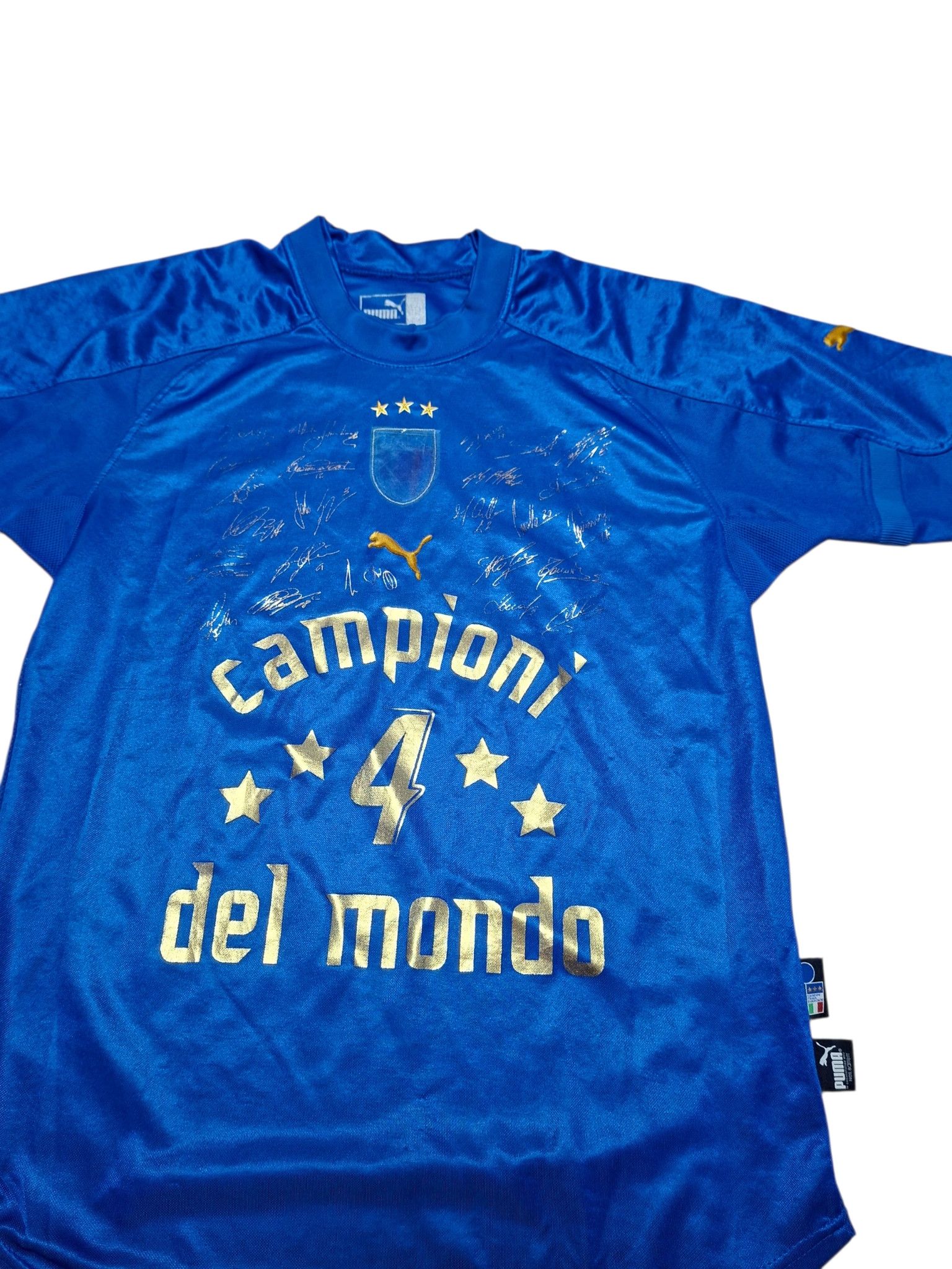 Puma ITALY PUMA WORLD CUP 2006 CHAMPIONS SOCCER JERSEY TEE Size US S / EU 44-46 / 1 - 2 Thumbnail