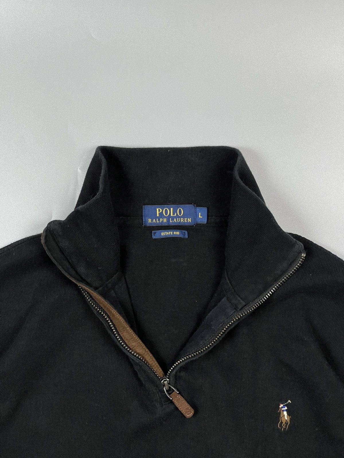 Polo Ralph Lauren Polo Ralph Lauren 1/4 Zip Cotton Pullover (Y0376) Size US L / EU 52-54 / 3 - 4 Thumbnail