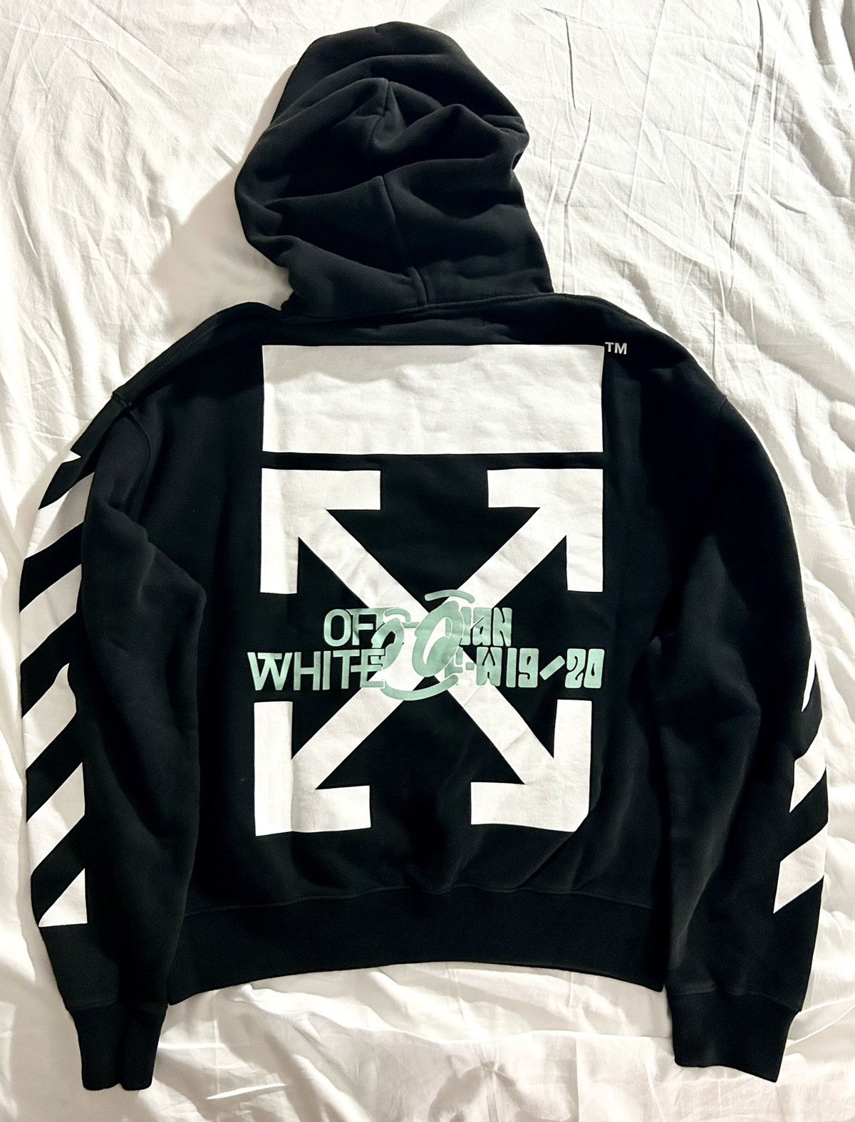 OFF WHITE Waterfall rarly Diagonal Hoodie