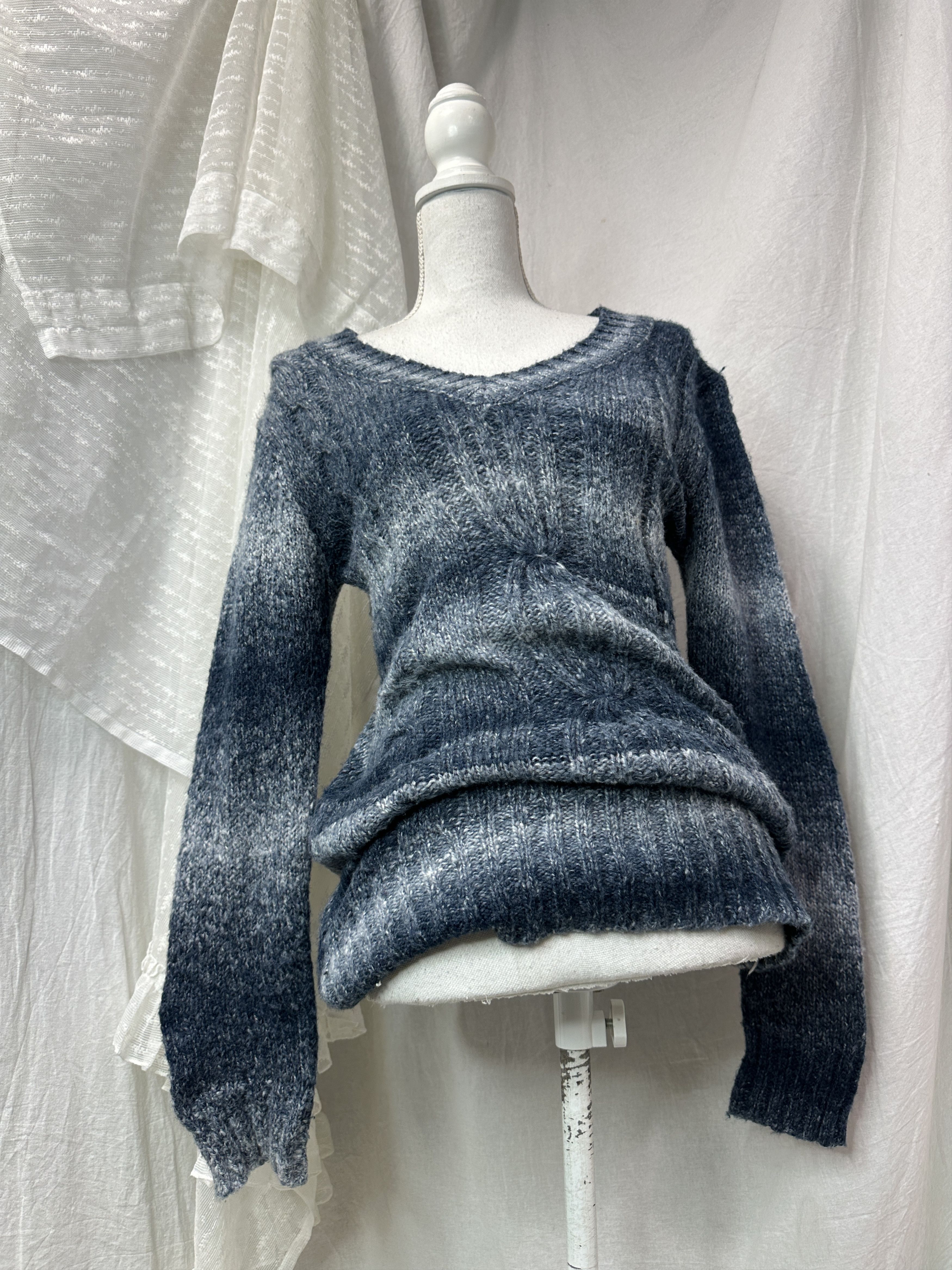 Vintage Vintage Woolen Striped Grunge Opium Sweater Y2K Size S / US 4 / IT 40 - 1 Thumbnail