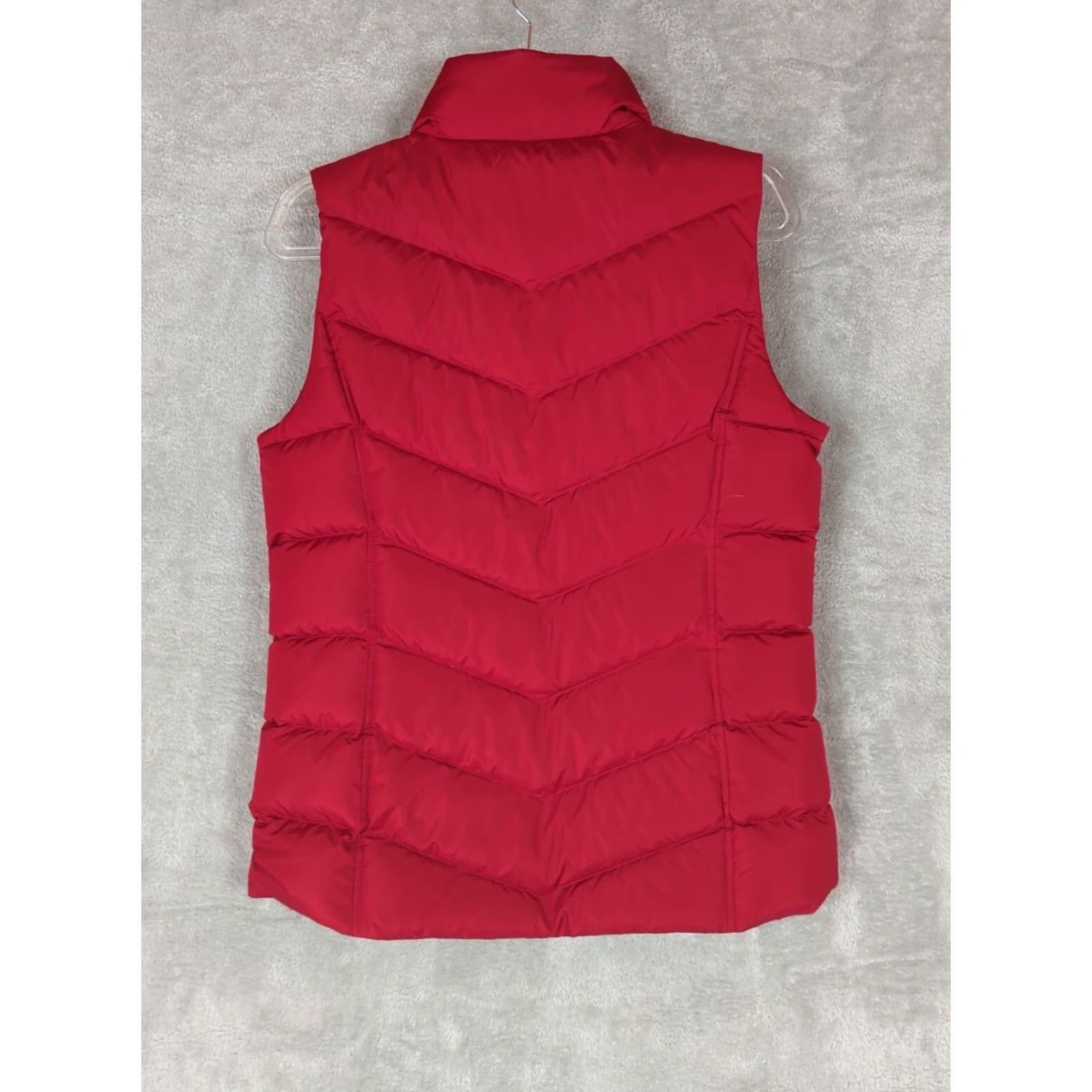 Lands' End Lands' End Women's Puffer Vest Red Full Zip Down Sz S Tall Casual Travel Size S / US 4 / IT 40 - 8 Thumbnail