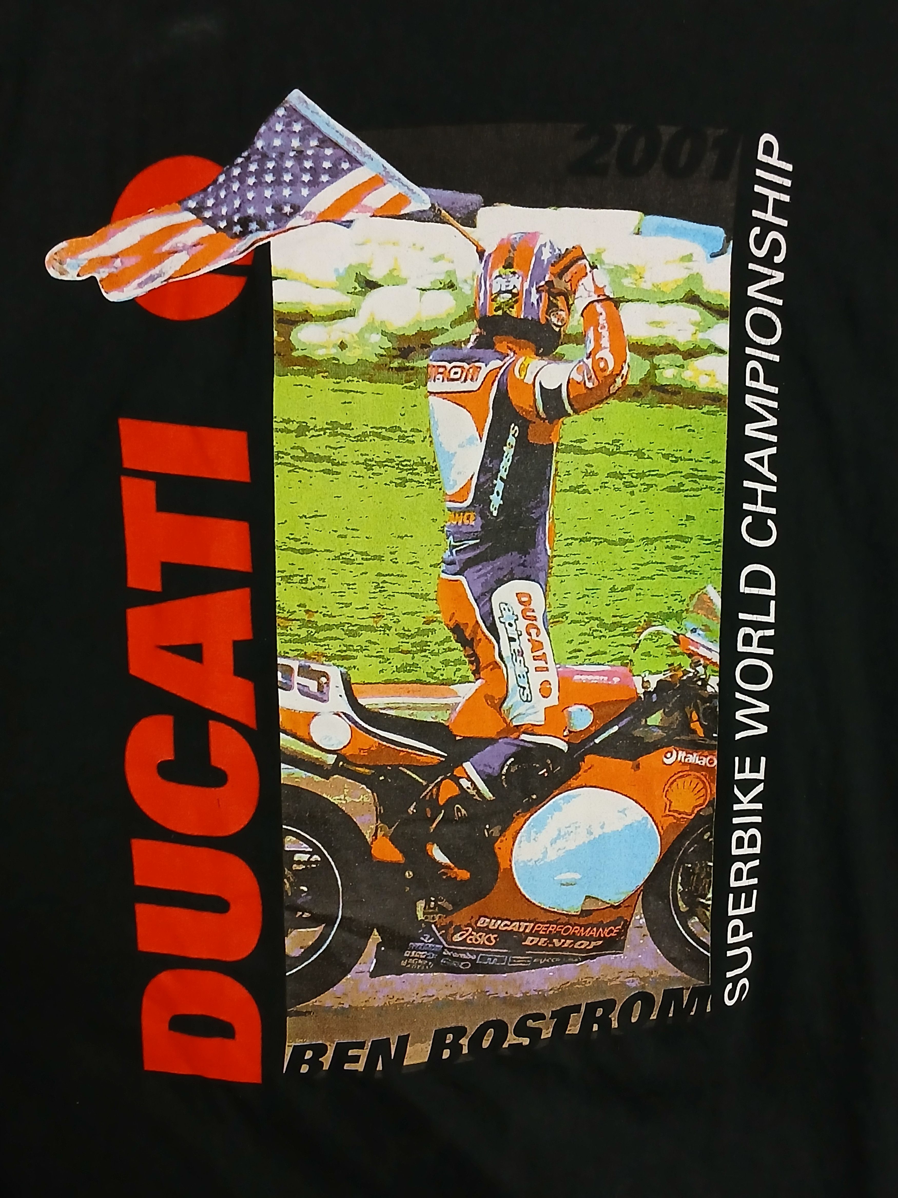 Vintage Vintage Ducati MotoGP Racing Moto T-Shirt Size US XL / EU 56 / 4 - 3 Thumbnail