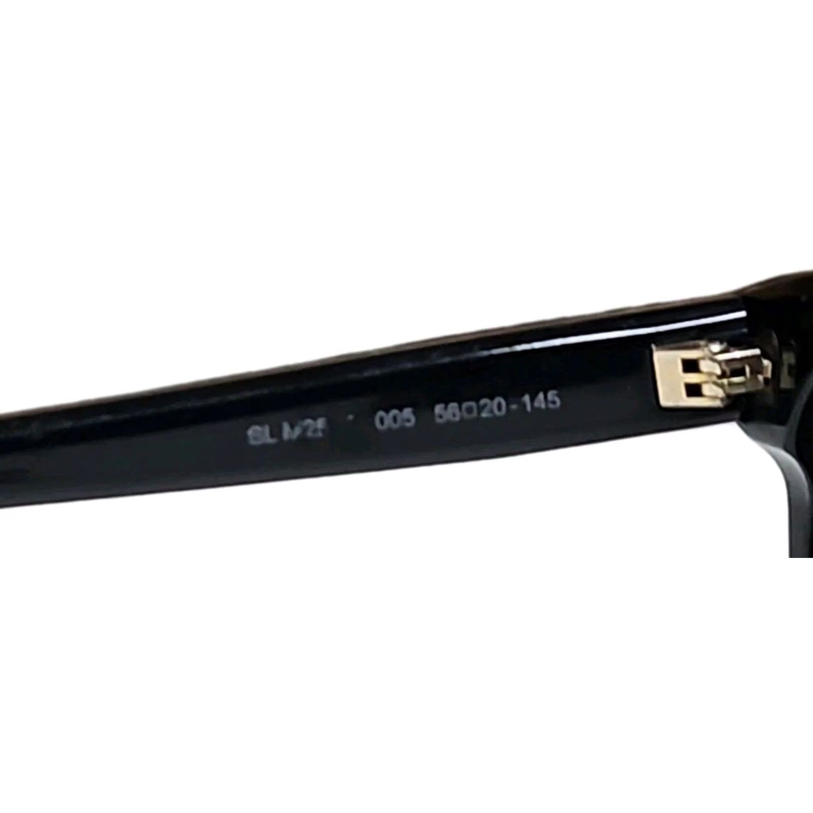 Yves Saint Laurent Saint Laurent Sunglasses Womens Black Square Designer Luxury YSL Paris 56-20-145 Size ONE SIZE - 8 Thumbnail