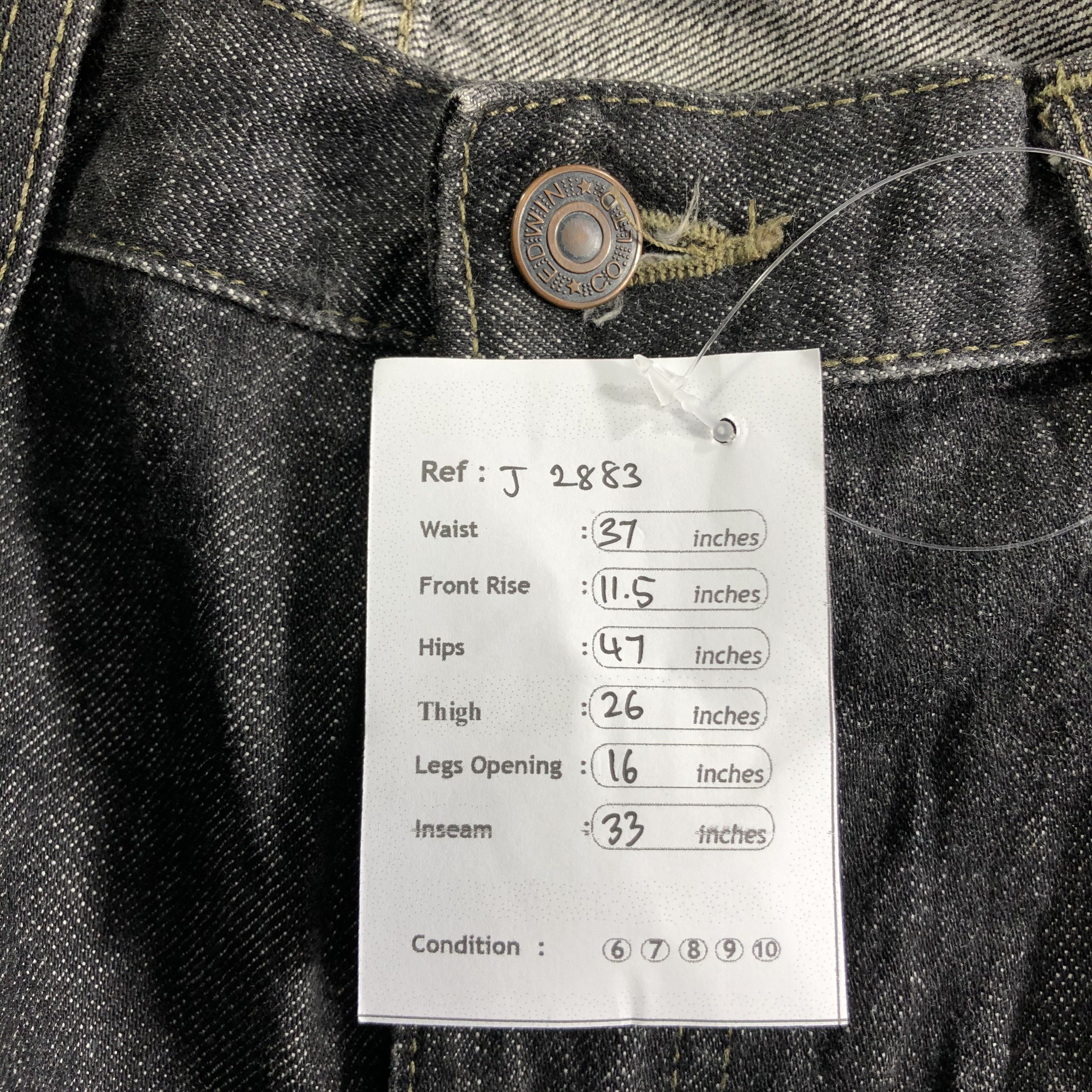 Edwin Vintage Earth Tone Edwin 403 Jeans-J2883 Size US 37 - 13 Thumbnail