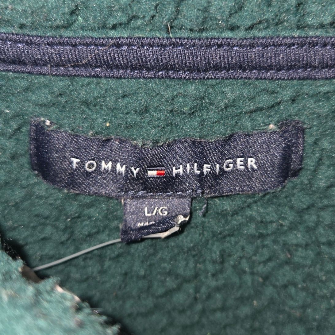 Tommy Hilfiger Tommy Hilfiger Green Fleece Quarter Zip - Women's Large Size L / US 10 / IT 46 - 7 Thumbnail