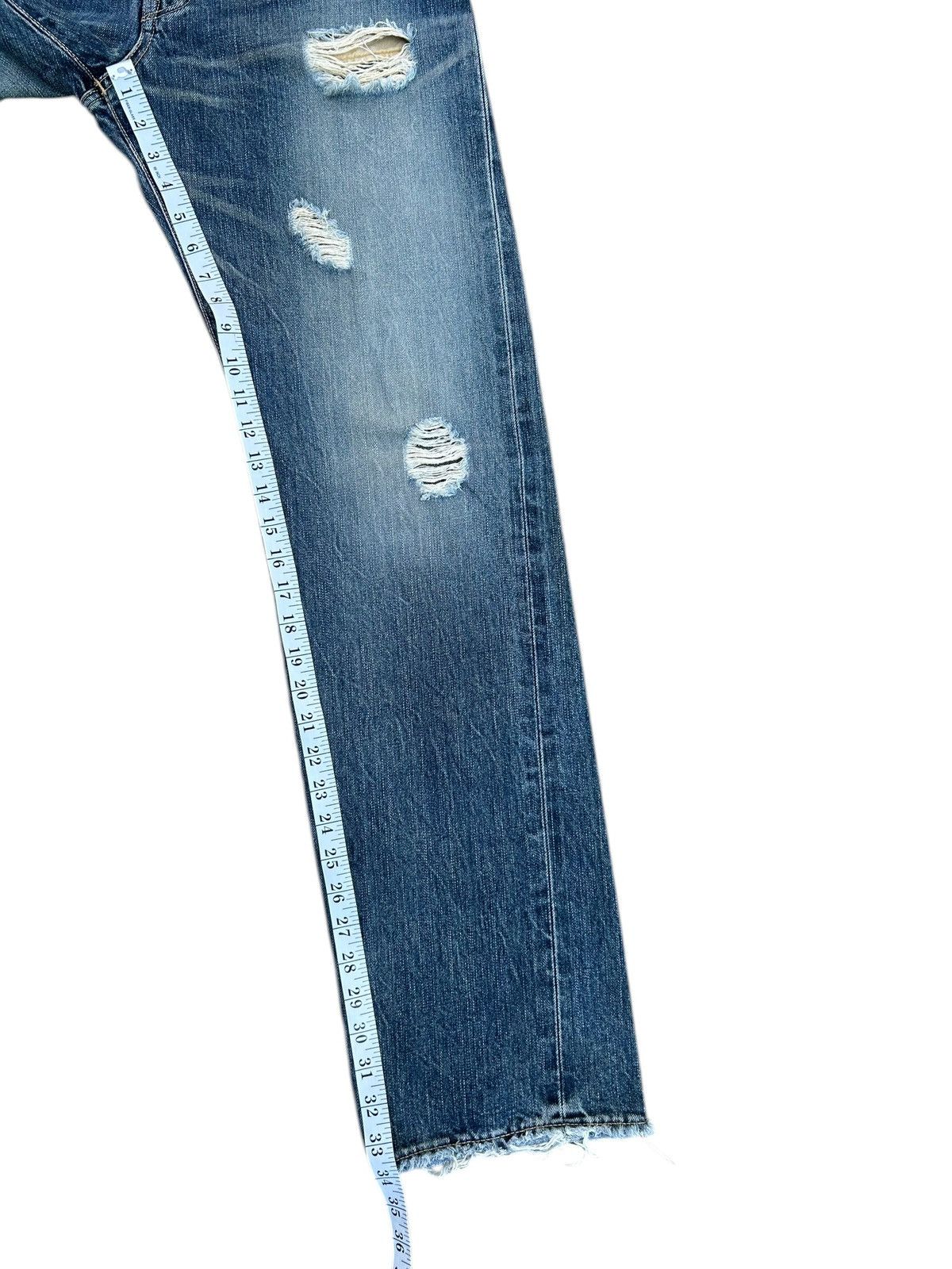 Kapital Vintage Edwin 505 Selvedge Distressed Denim Jeans Size US 33 - 17 Thumbnail
