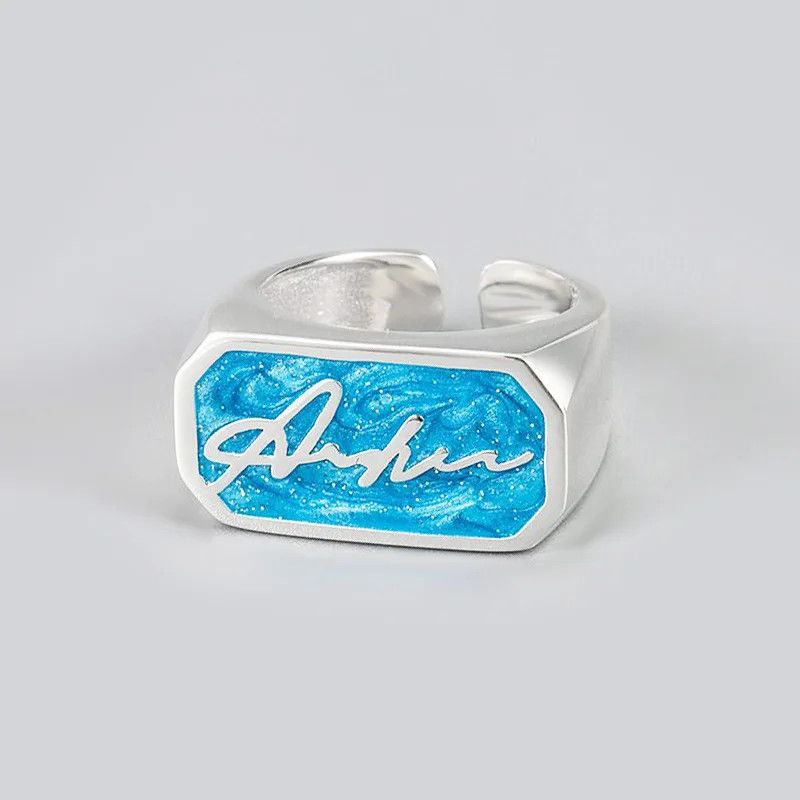Designer × Jewelry Blue Autograph Ring Size ONE SIZE - 1 Thumbnail