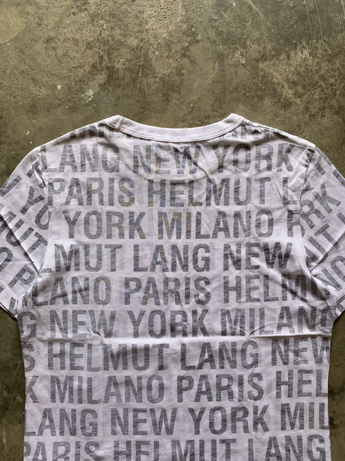 Helmut Lang Helmut Lang over print T-shirt Size US S / EU 44-46 / 1 - 5 Thumbnail