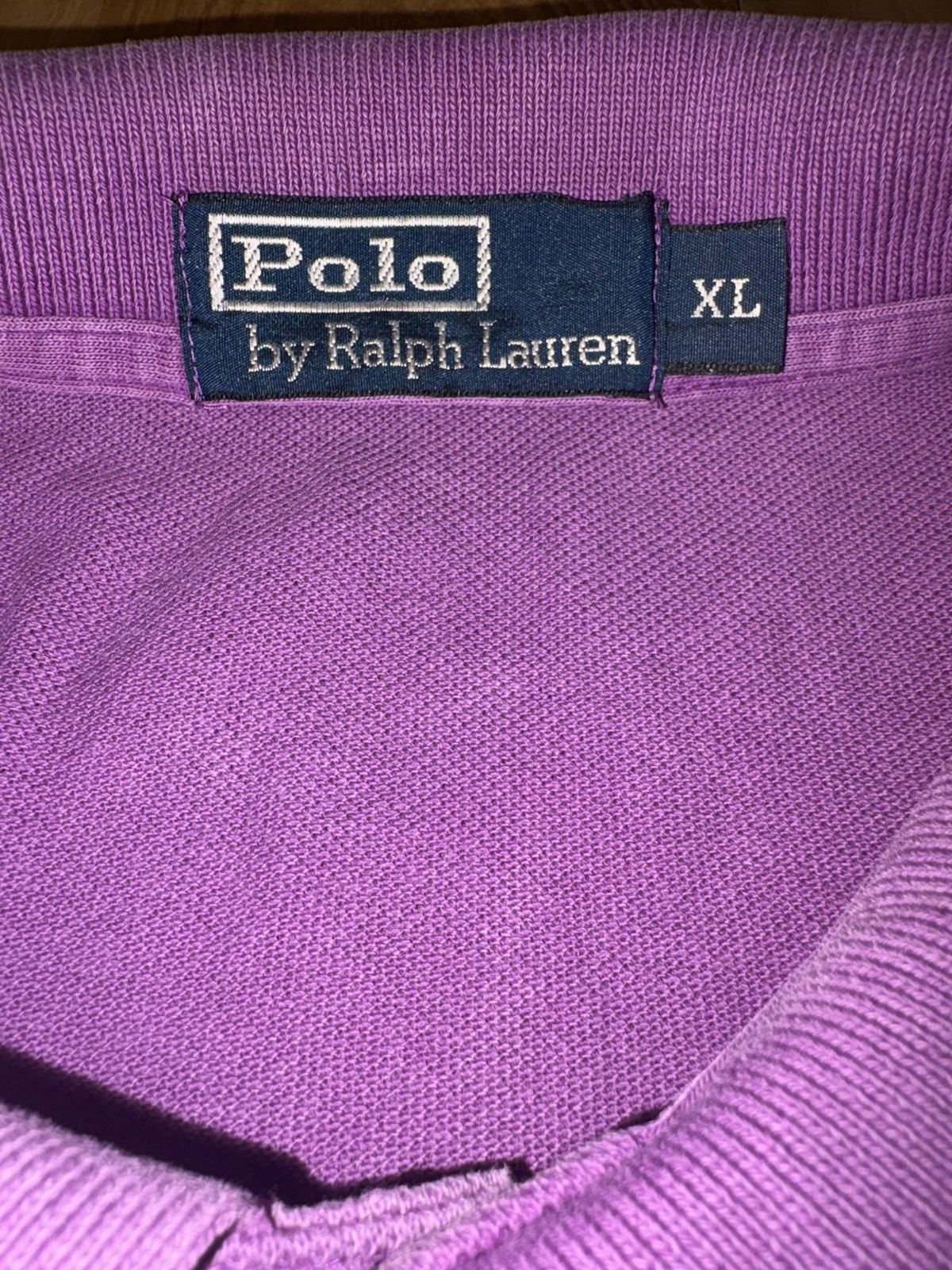 Polo Ralph Lauren Vintage Polo Ralph Lauren Purple Pique Polo Shirt - Size XL Size US XL / EU 56 / 4 - 4 Thumbnail