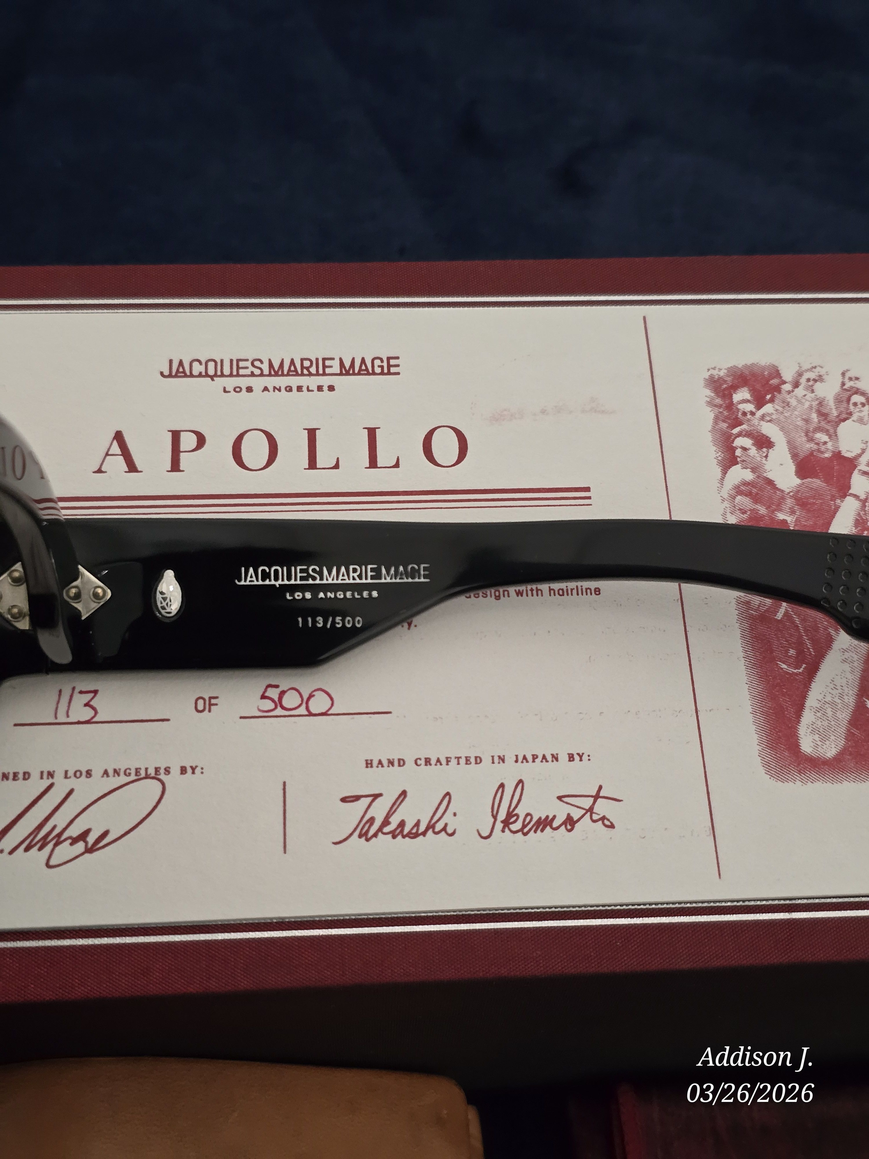 Jacques Marie Mage JMM Apollo in Black Size ONE SIZE - 4 Thumbnail