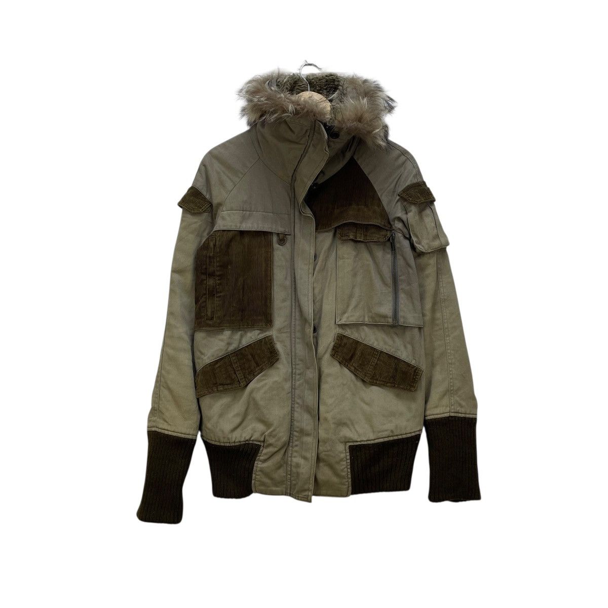 If Six Was Nine 💥Agpeis Faux Fur Bondage Gothic Fashion Style Jacket Size M / US 6-8 / IT 42-44 - 2 Thumbnail