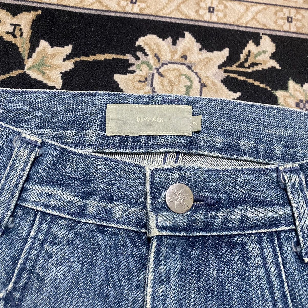 Japanese Brand Devilock Denim Blue Fade Jeans Size US 32 / EU 48 - 21 Thumbnail