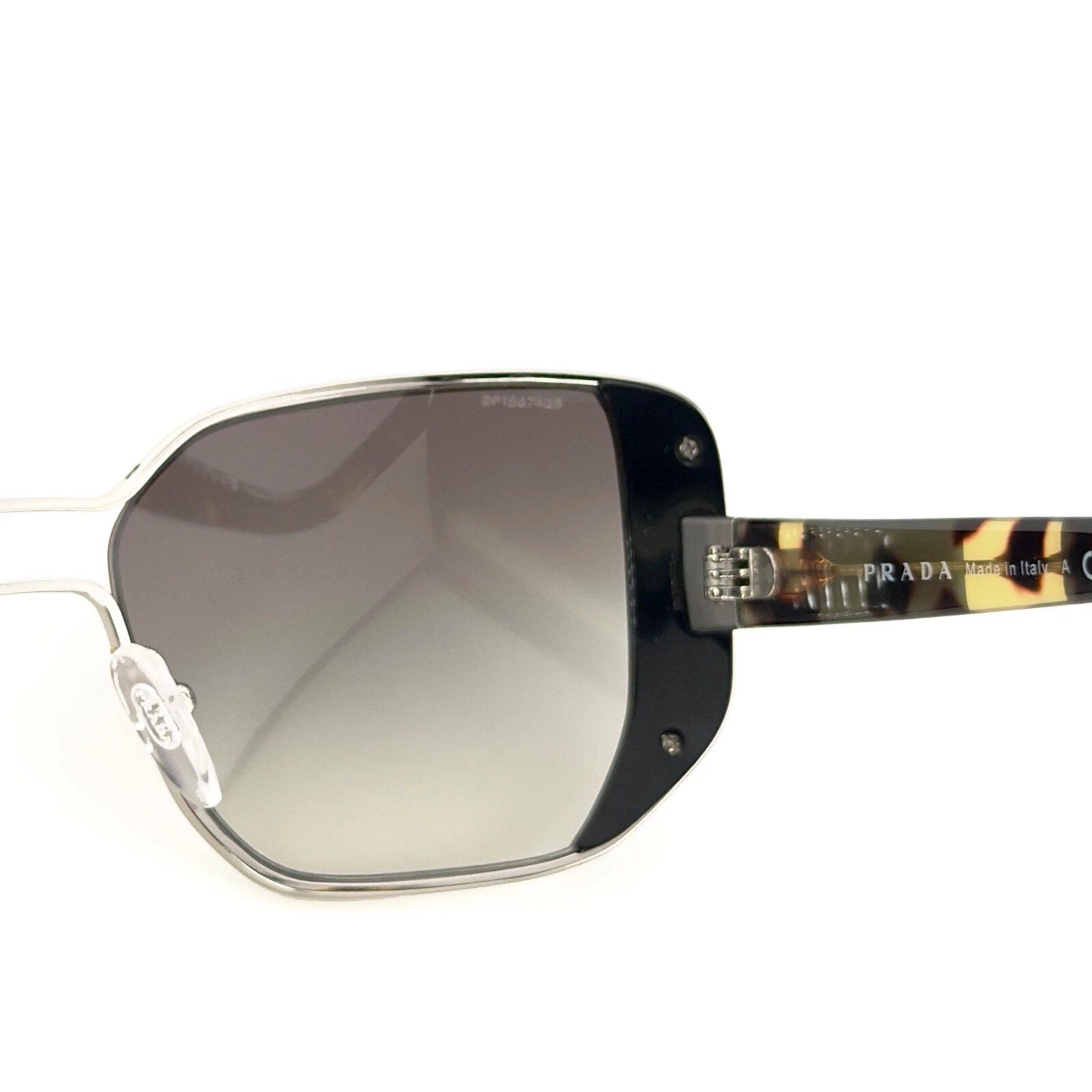 Prada PRADA PR59SS MOD 59S Geometric Black Silver Sunglasses Size ONE SIZE - 8 Thumbnail