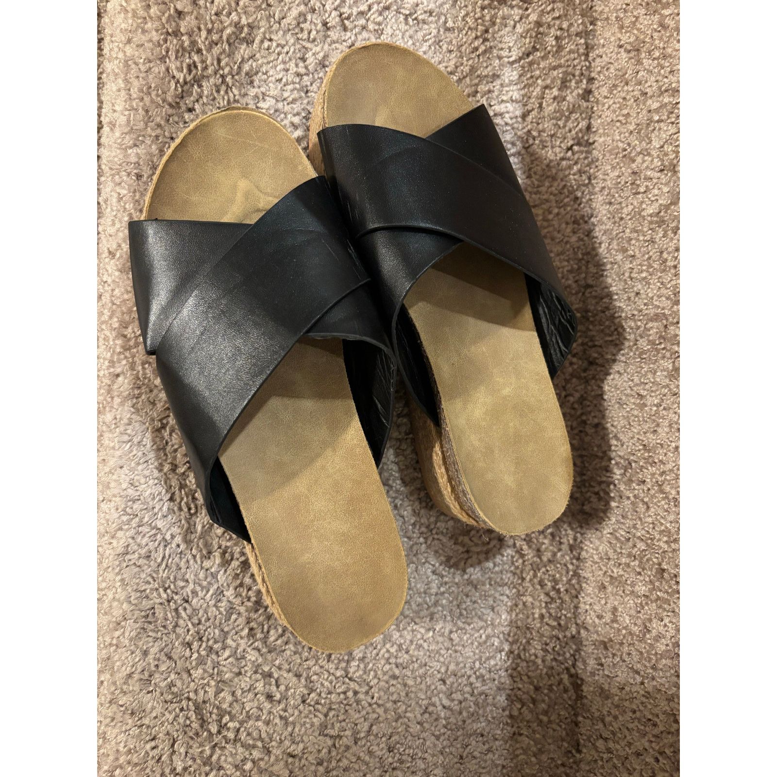 The Unbranded Brand Women's Size 40 ( US 9/9.5) Espadrille Leather Sandals Size US 9 / IT 39 - 3 Thumbnail
