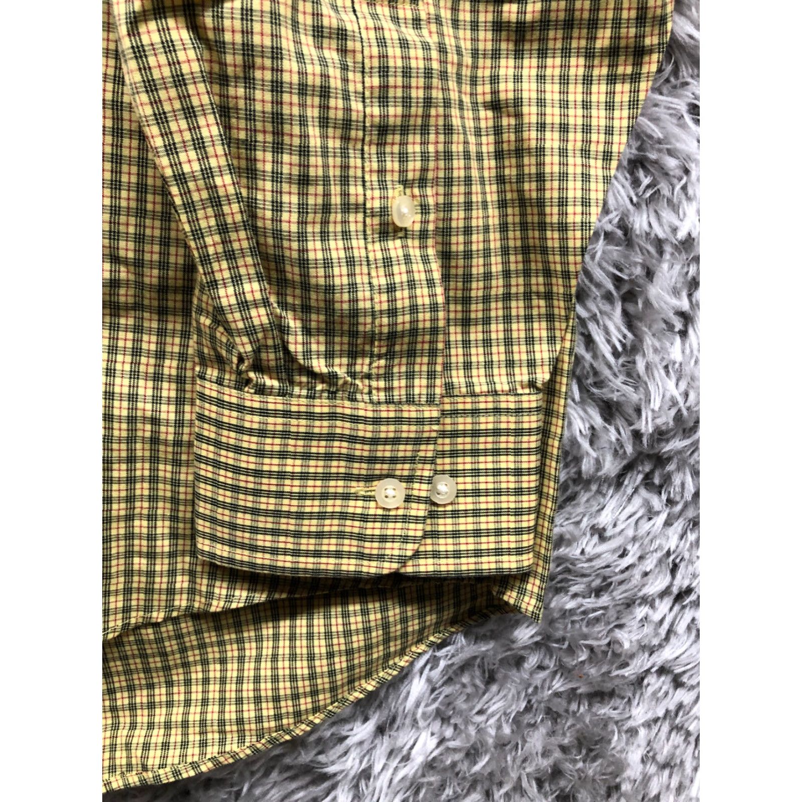 Chaps Chaps Shirt XL Mens Yellow Plaid Long Sleeve Button-Down Collar Shirt Size US XL / EU 56 / 4 - 3 Thumbnail