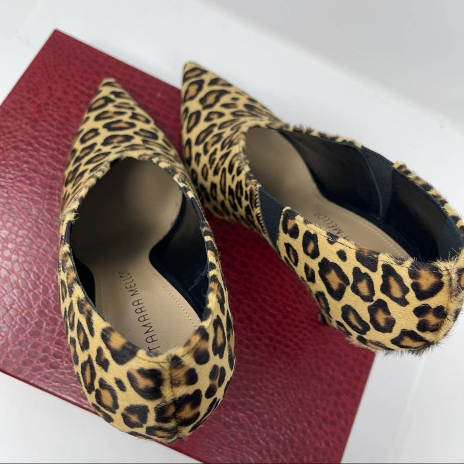 Tamara Mellon NWT Tamara Mellon League 105 Leopard Haircalf Booties 38.5 Size US 8.5 / IT 38.5 - 9 Thumbnail